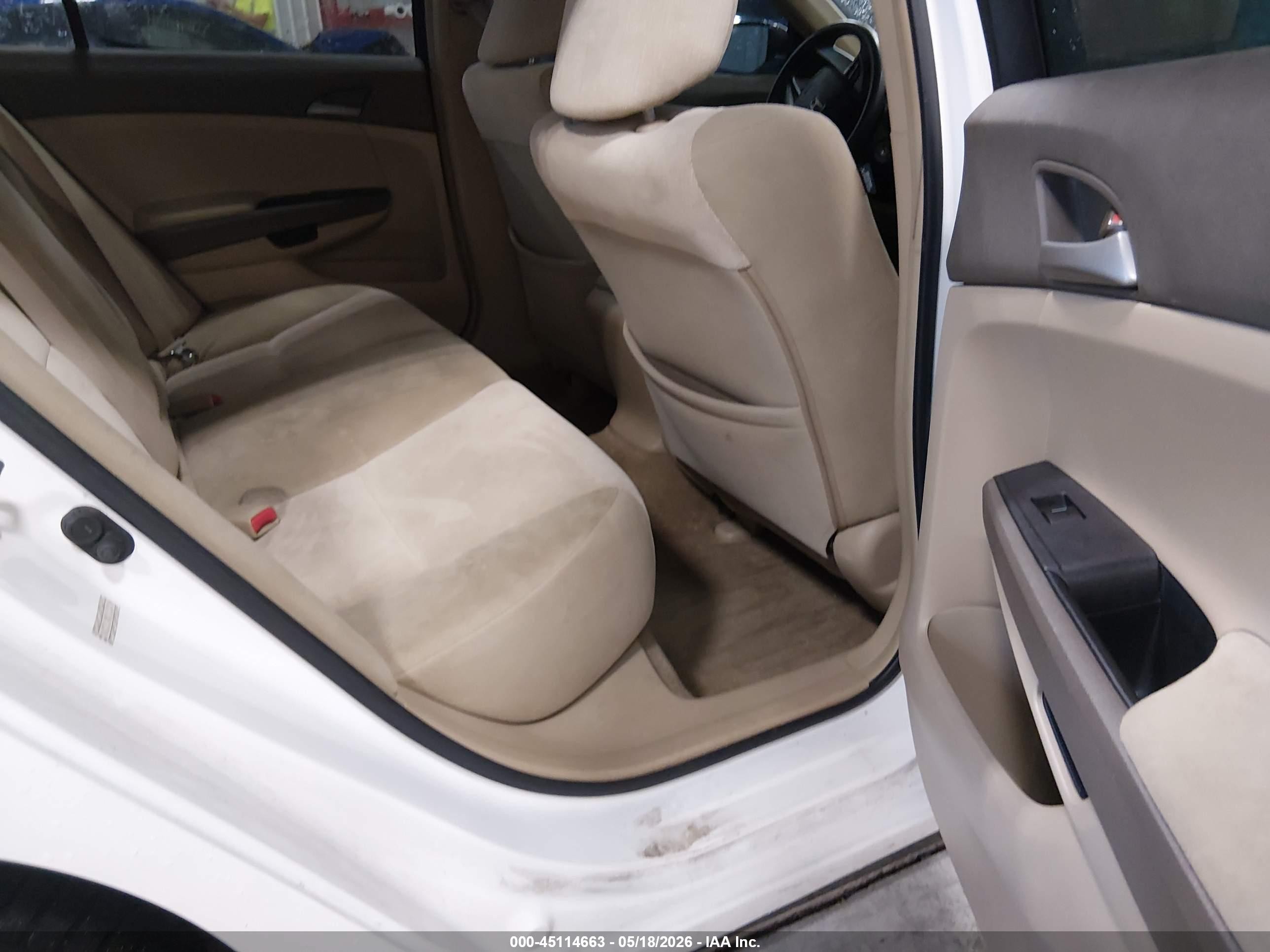 2009 Honda Accord 2.4 Lx-p Белый vin: 1HGCP26459A091130