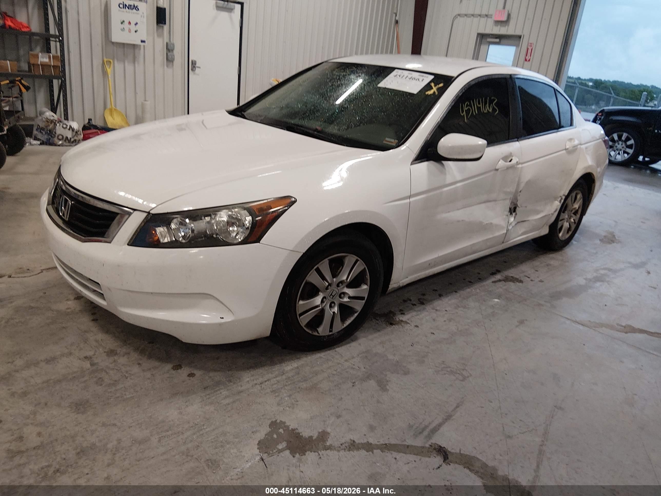 2009 Honda Accord 2.4 Lx-p Белый vin: 1HGCP26459A091130