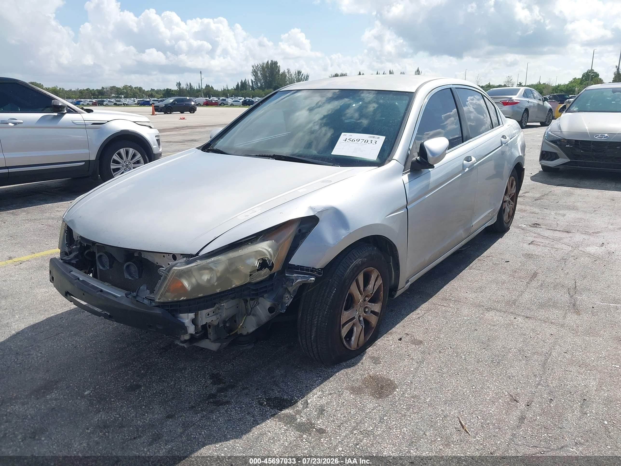 2009 Honda Accord 2.4 Lx-p Серебряный vin: 1HGCP26459A111778