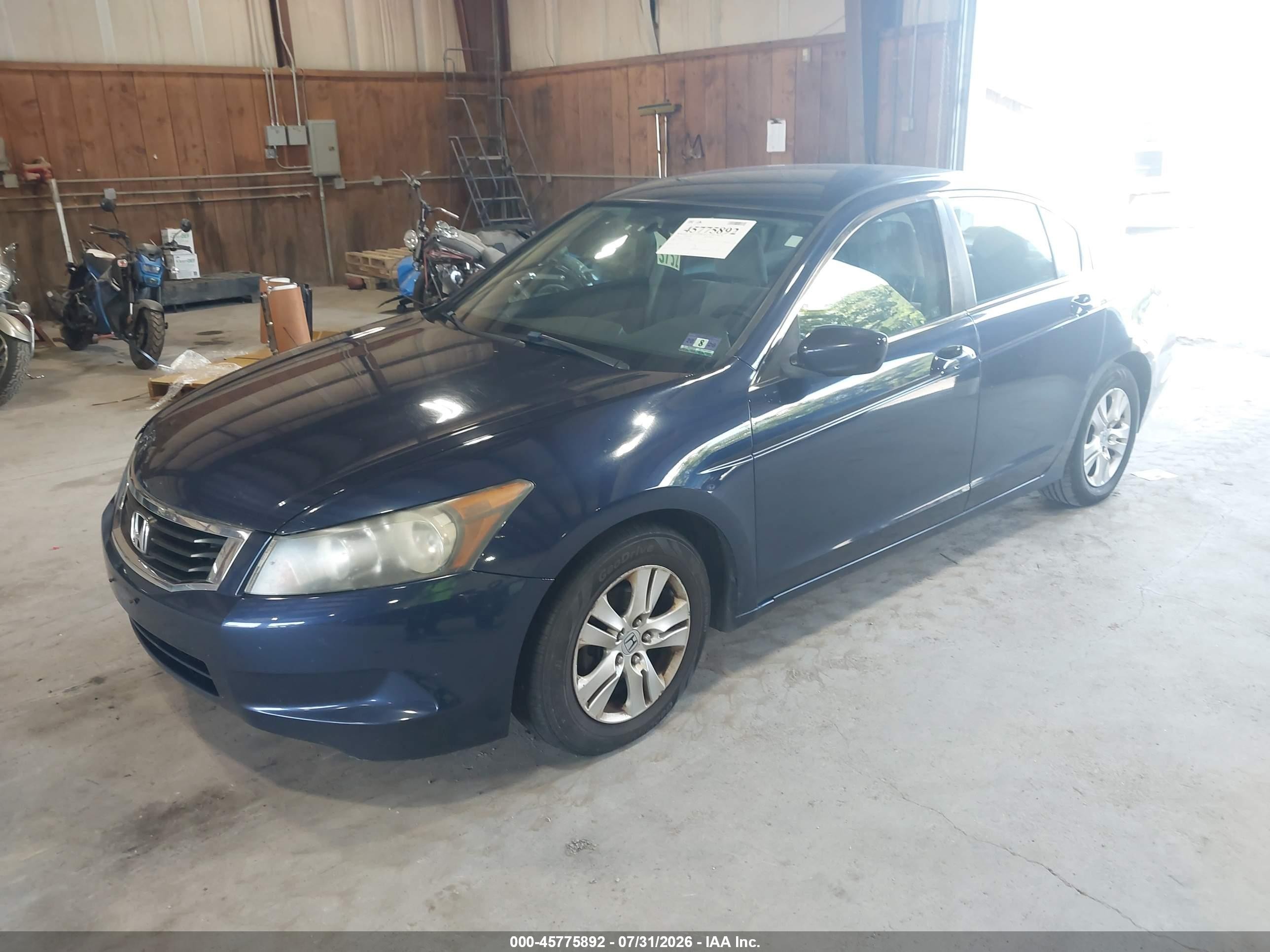 2009 Honda Accord 2.4 Lx-p Dark Blue vin: 1HGCP26459A137376