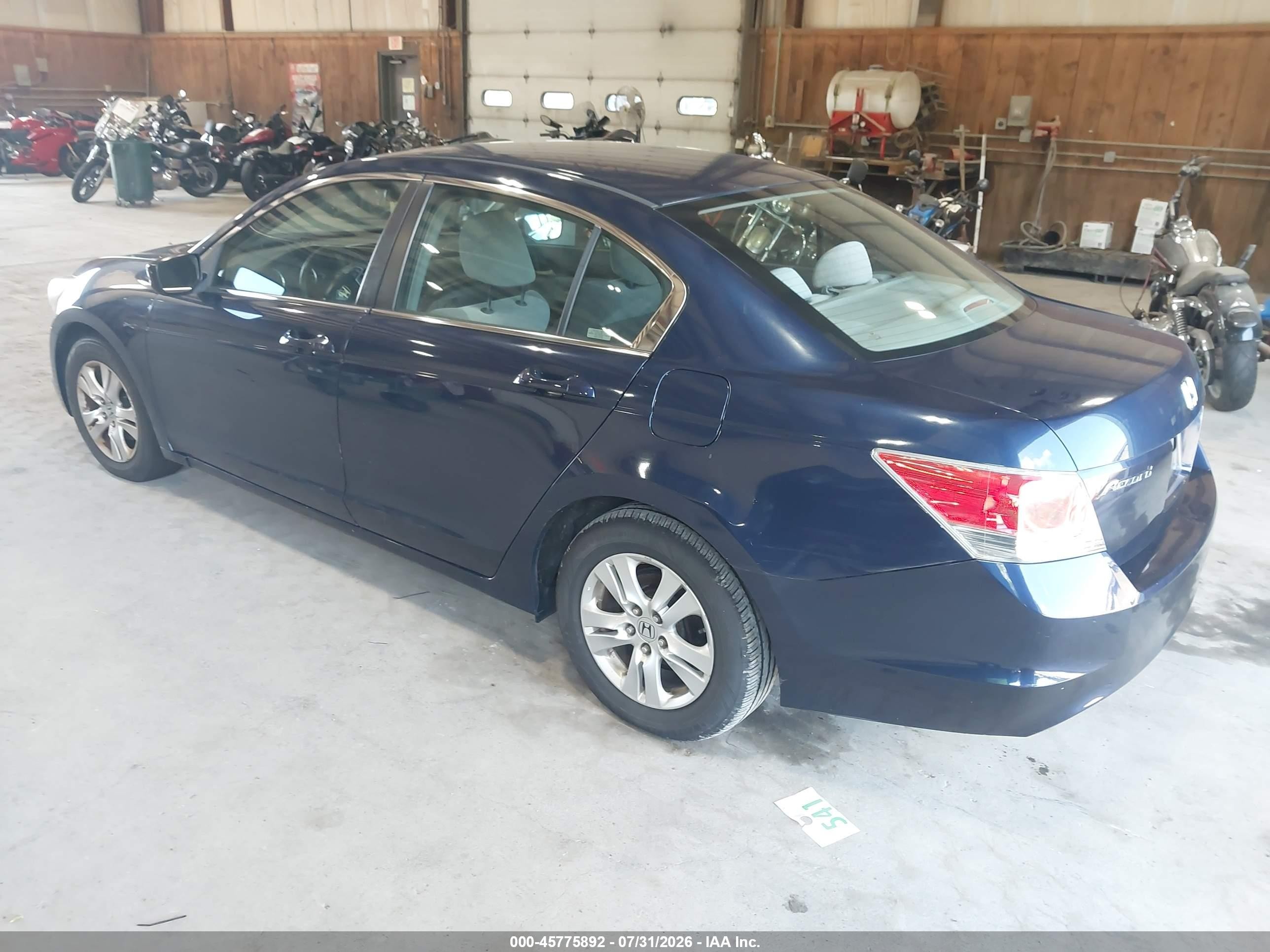2009 Honda Accord 2.4 Lx-p Dark Blue vin: 1HGCP26459A137376