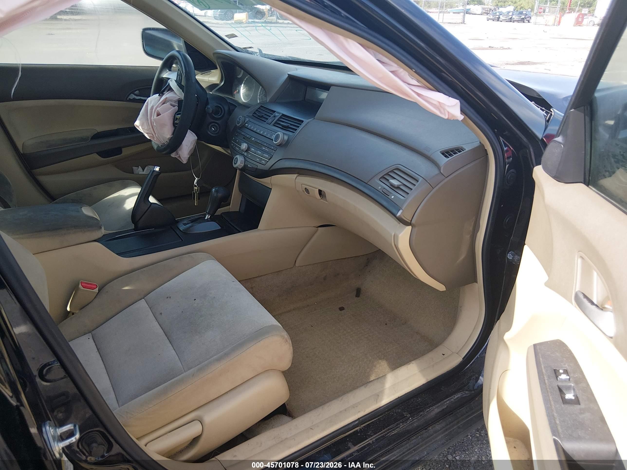 2008 Honda Accord 2.4 Lx-p Black vin: 1HGCP26468A099641