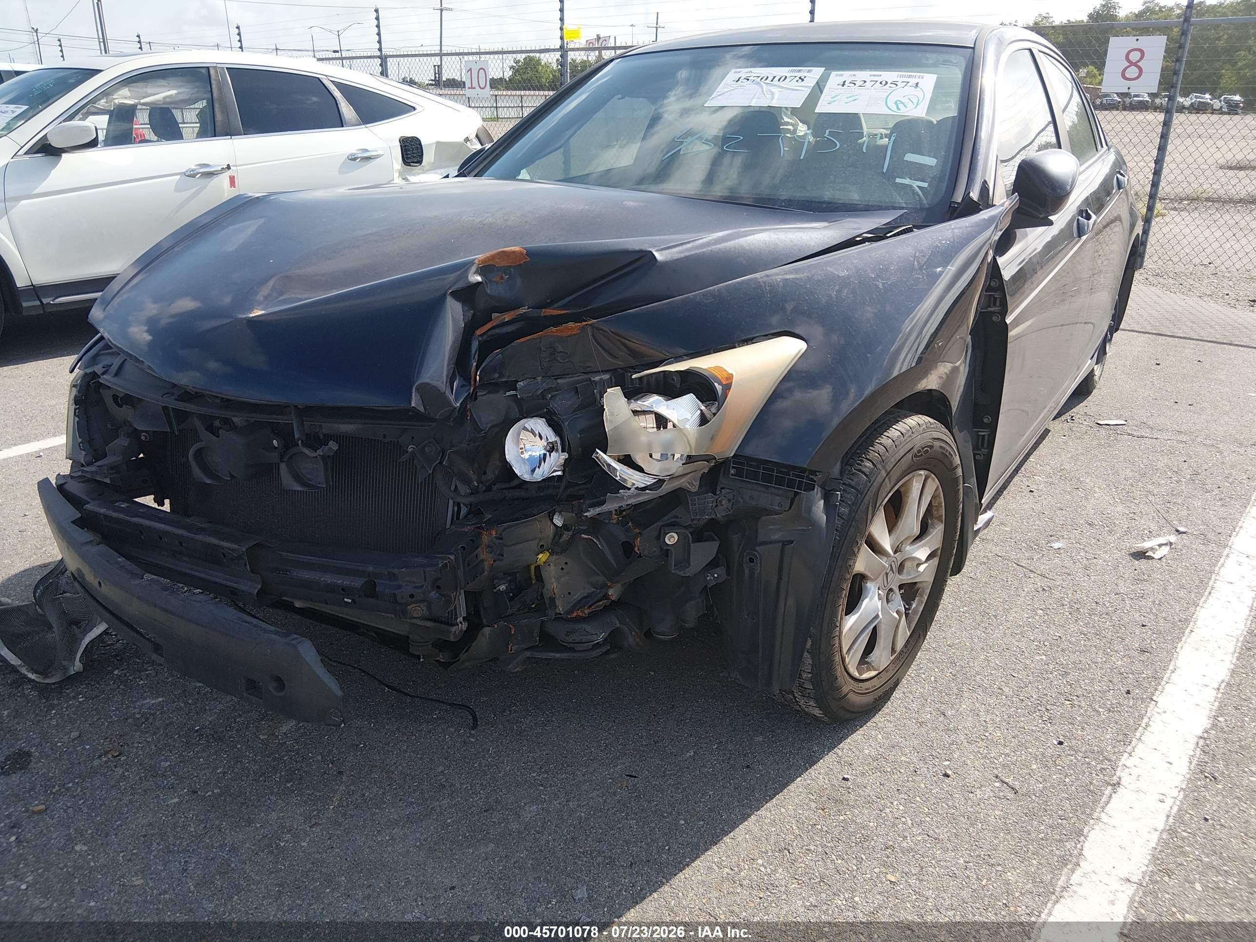 2008 Honda Accord 2.4 Lx-p Black vin: 1HGCP26468A099641