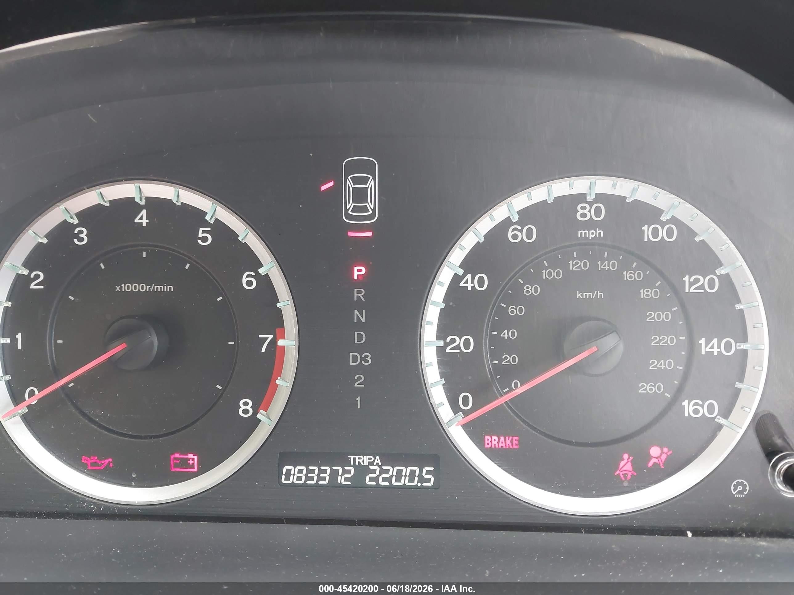2008 Honda Accord 2.4 Lx-p Red vin: 1HGCP26468A104840