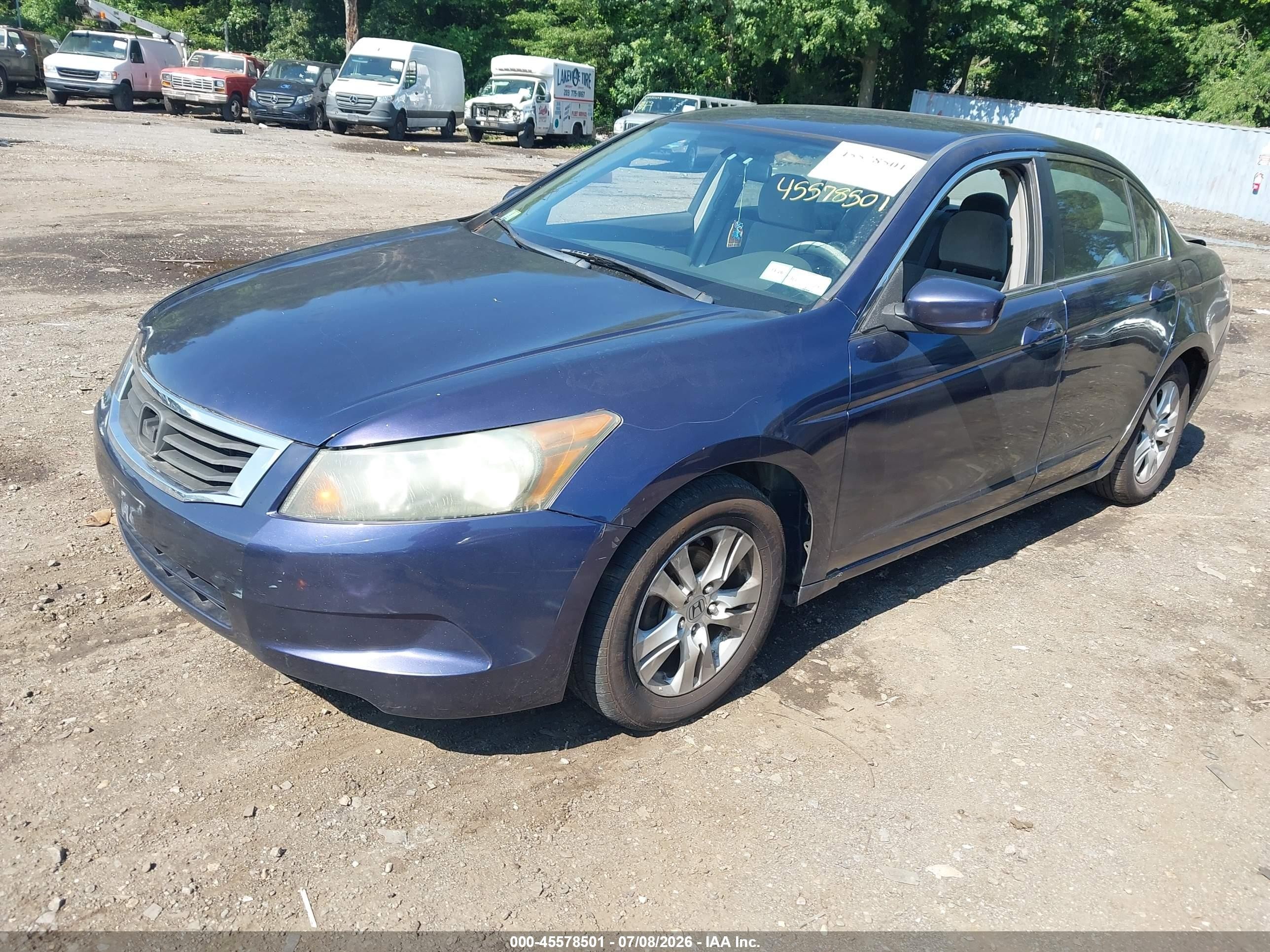 2008 Honda Accord 2.4 Lx-p Blue vin: 1HGCP26468A146795