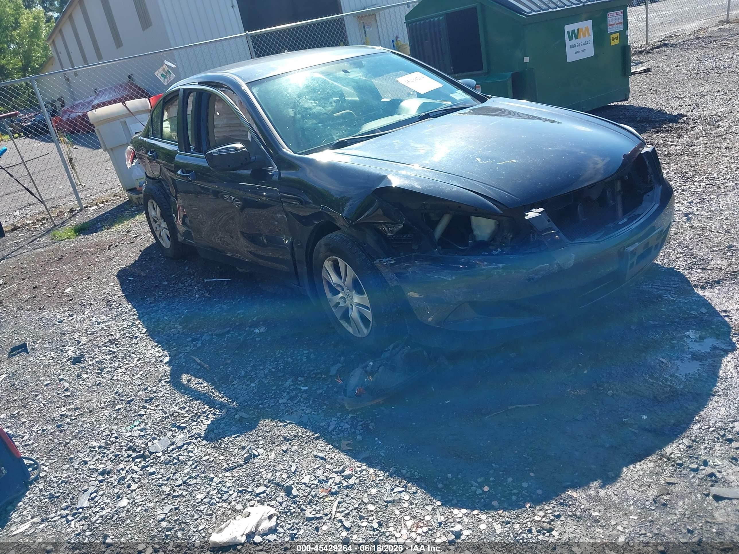 2009 Honda Accord 2.4 Lx-p Black vin: 1HGCP26469A064633