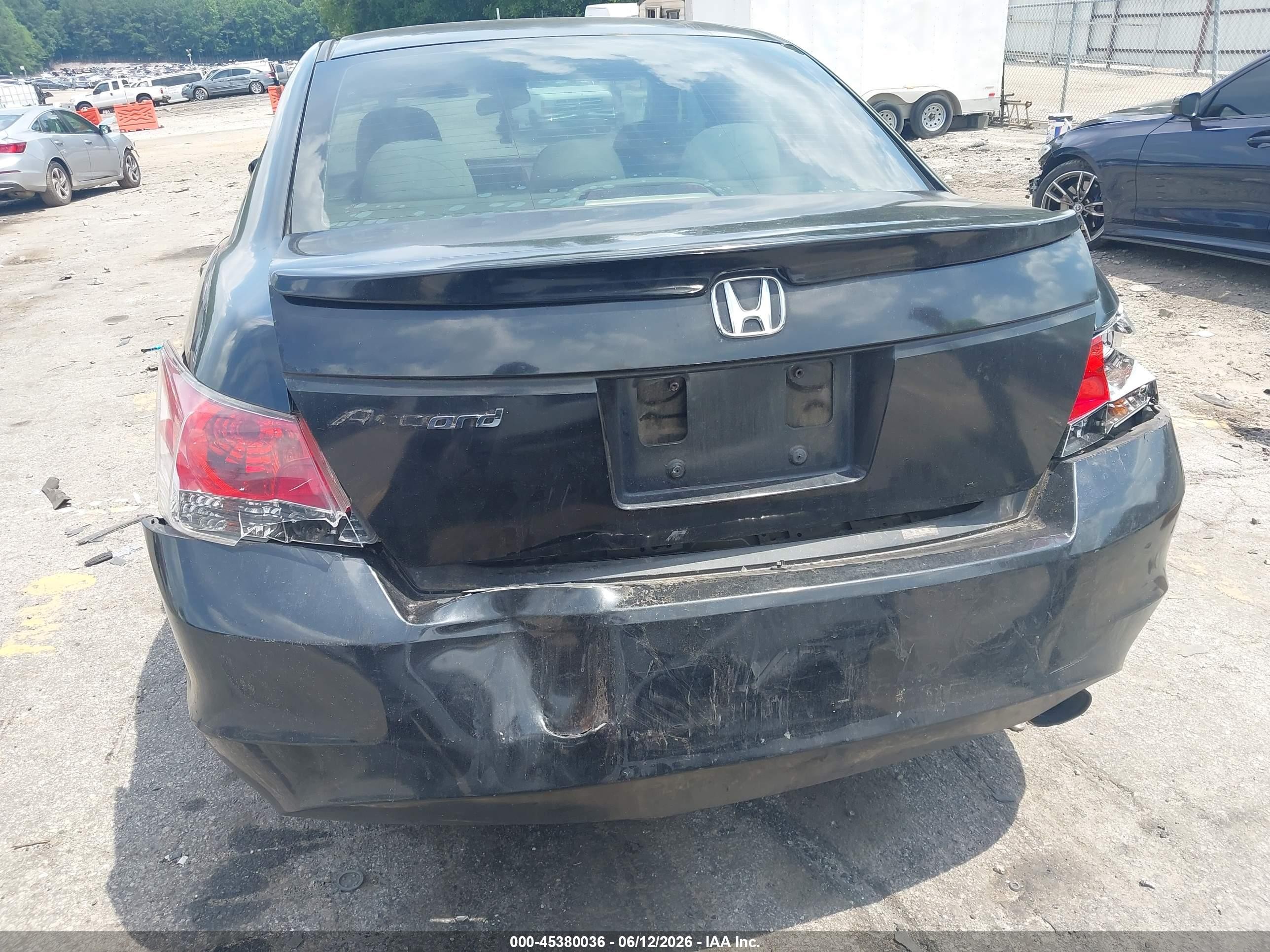 2009 Honda Accord 2.4 Lx-p Black vin: 1HGCP26469A066155