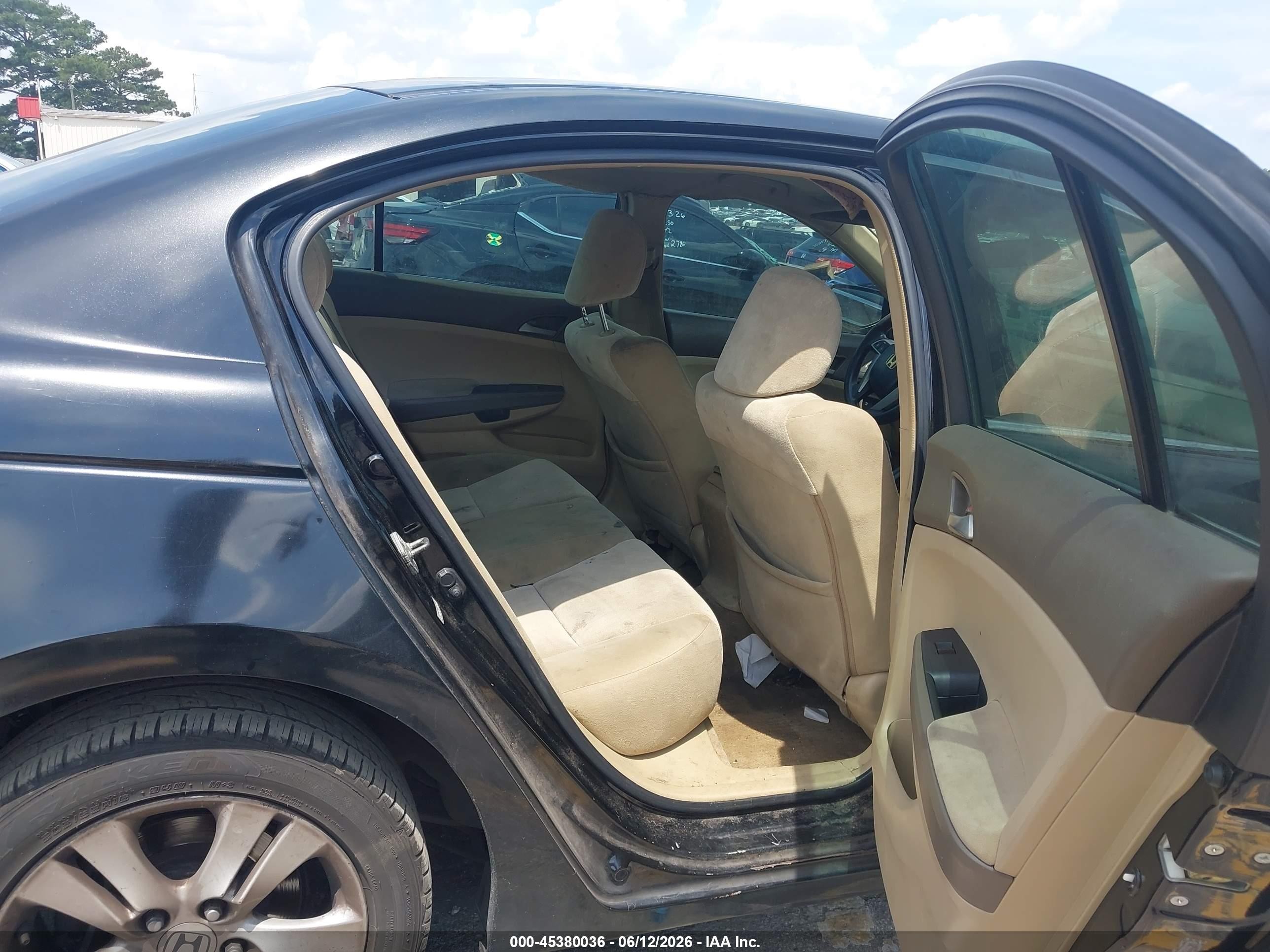 2009 Honda Accord 2.4 Lx-p Black vin: 1HGCP26469A066155