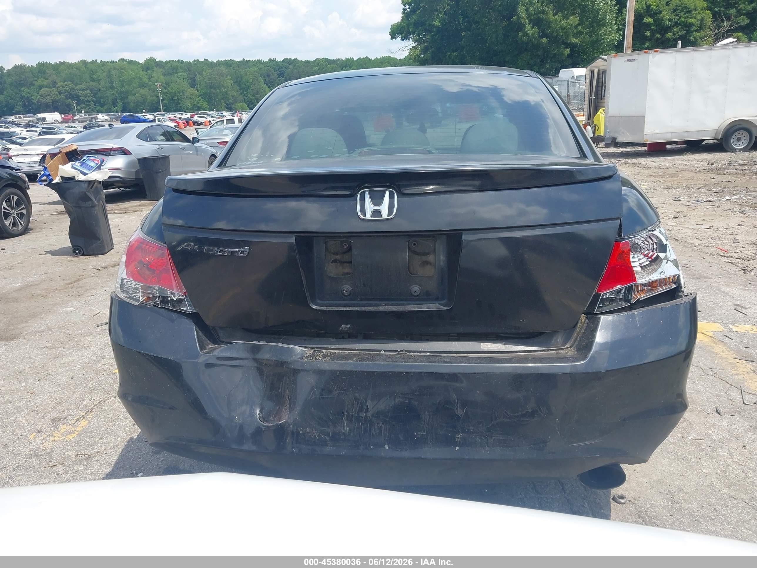 2009 Honda Accord 2.4 Lx-p Black vin: 1HGCP26469A066155