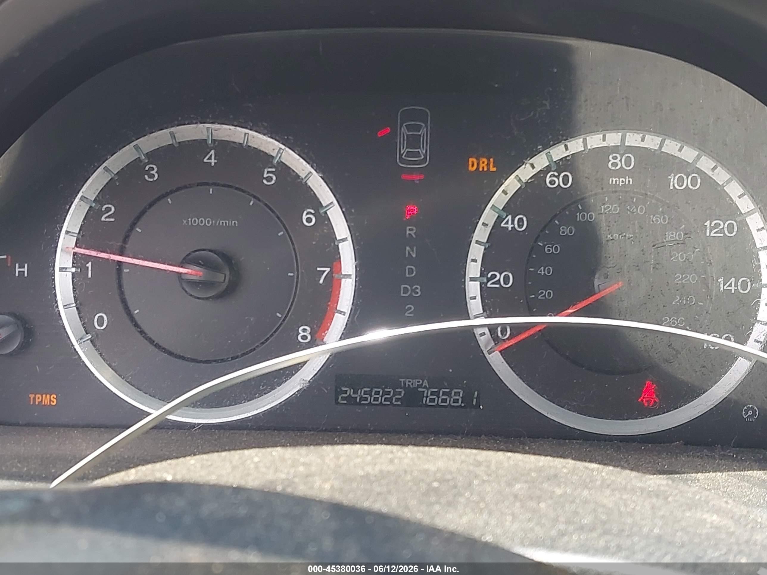 2009 Honda Accord 2.4 Lx-p Black vin: 1HGCP26469A066155
