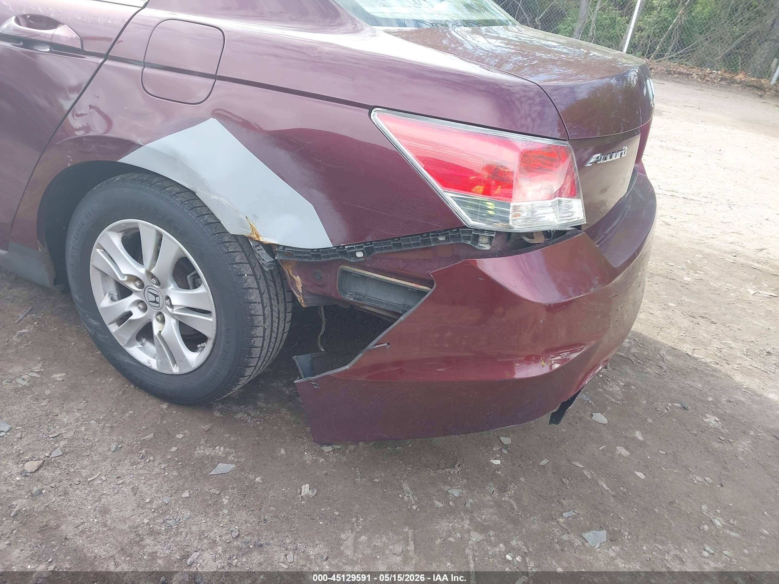 2009 Honda Accord 2.4 Lx-p Purple vin: 1HGCP26469A094490