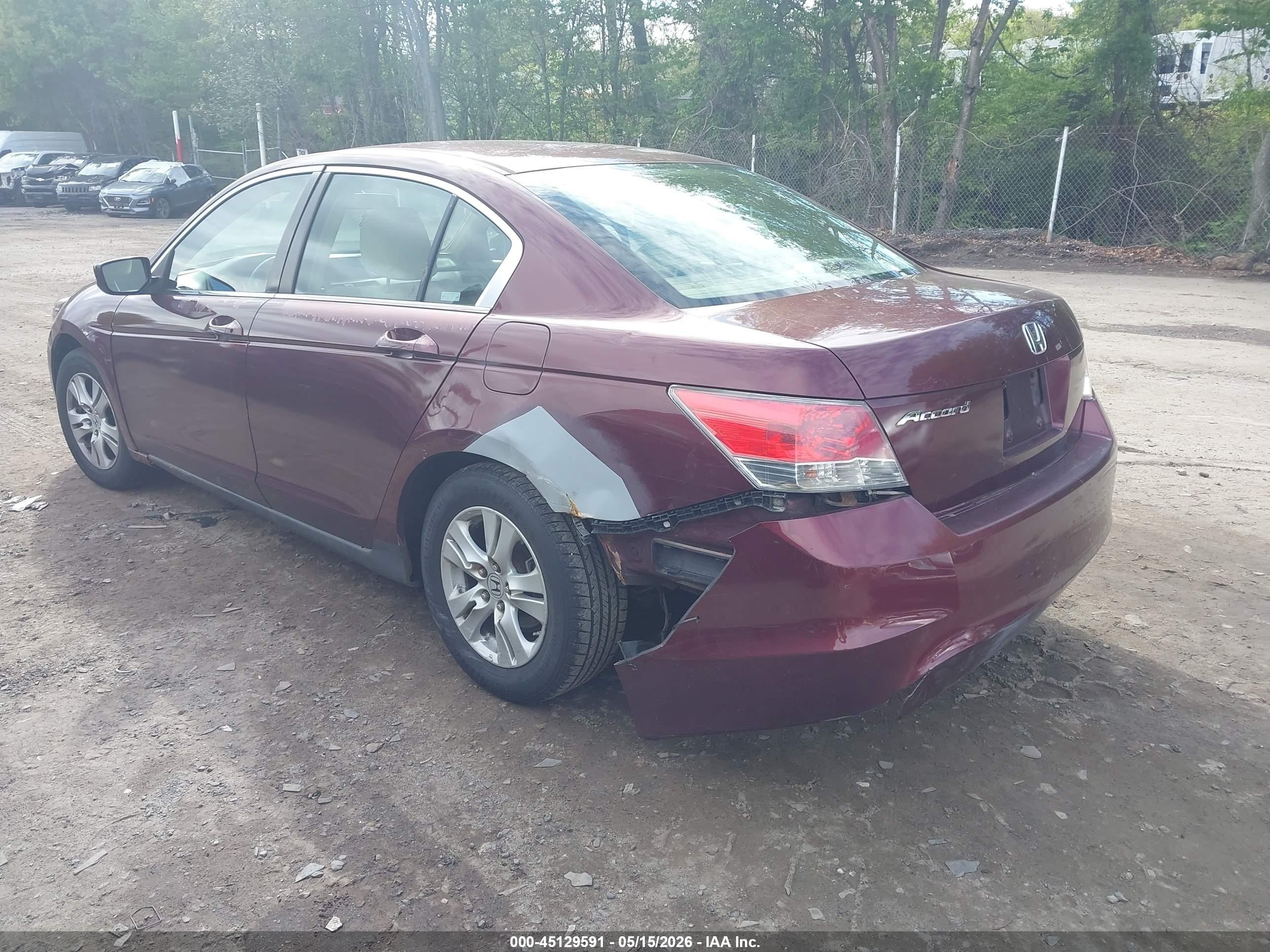 2009 Honda Accord 2.4 Lx-p Purple vin: 1HGCP26469A094490