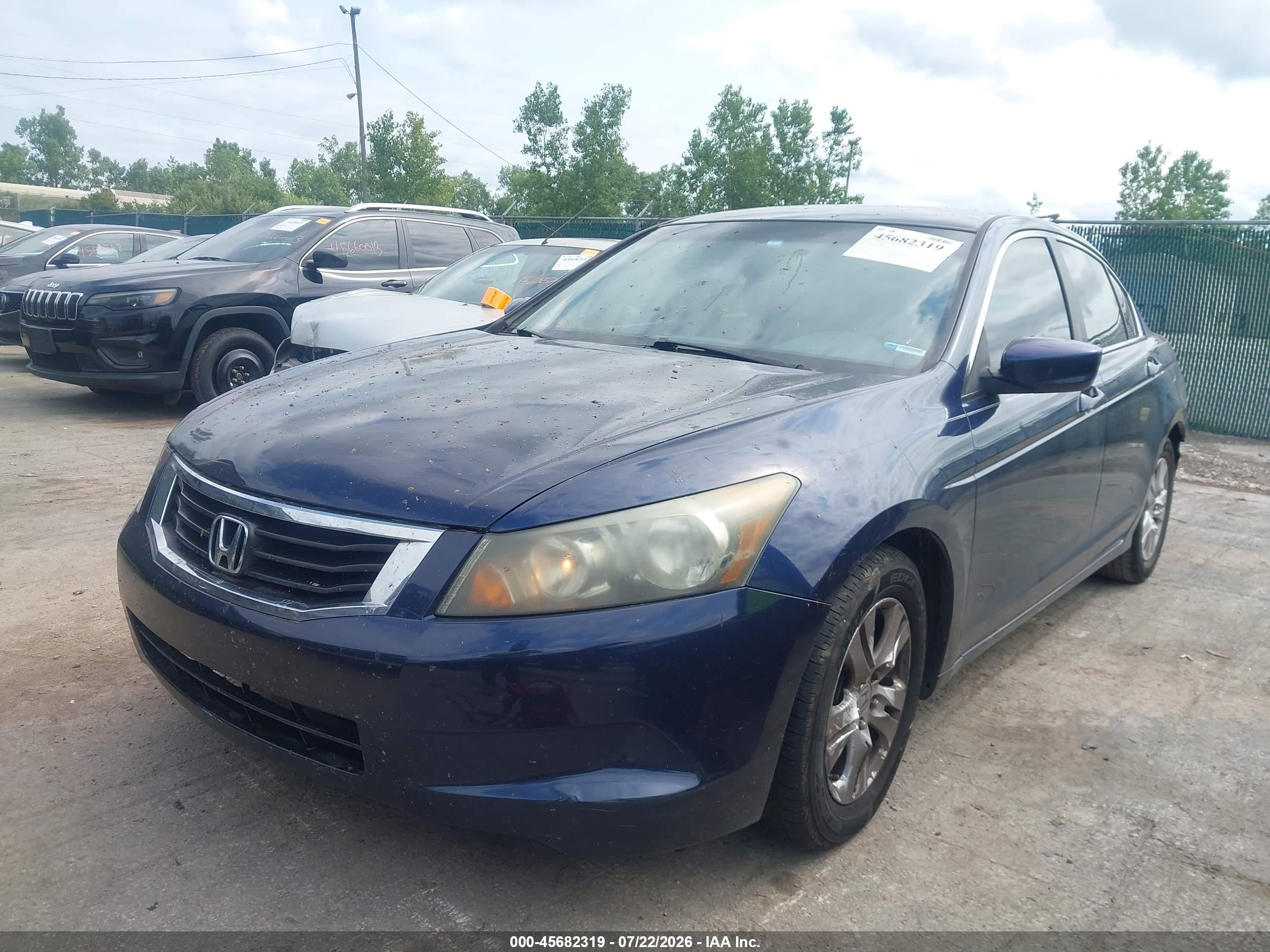 2009 Honda Accord 2.4 Lx-p Blue vin: 1HGCP26469A098409