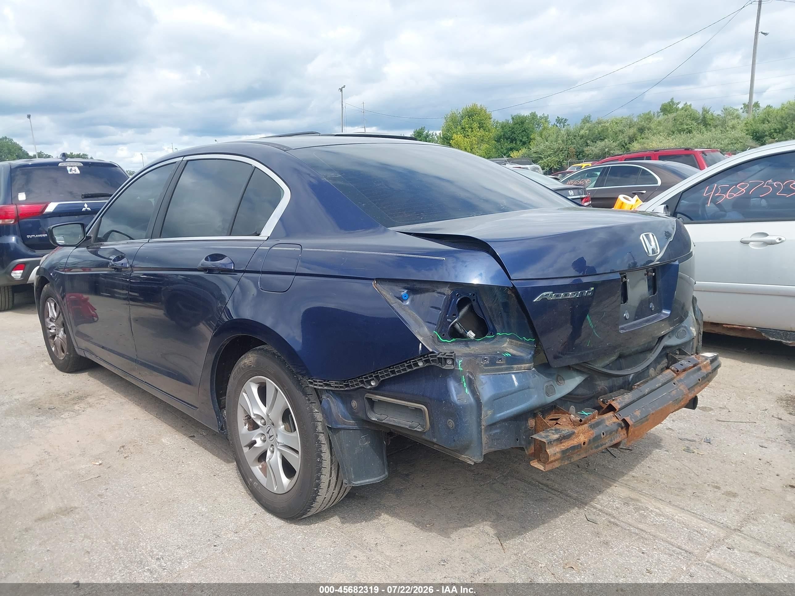 2009 Honda Accord 2.4 Lx-p Blue vin: 1HGCP26469A098409