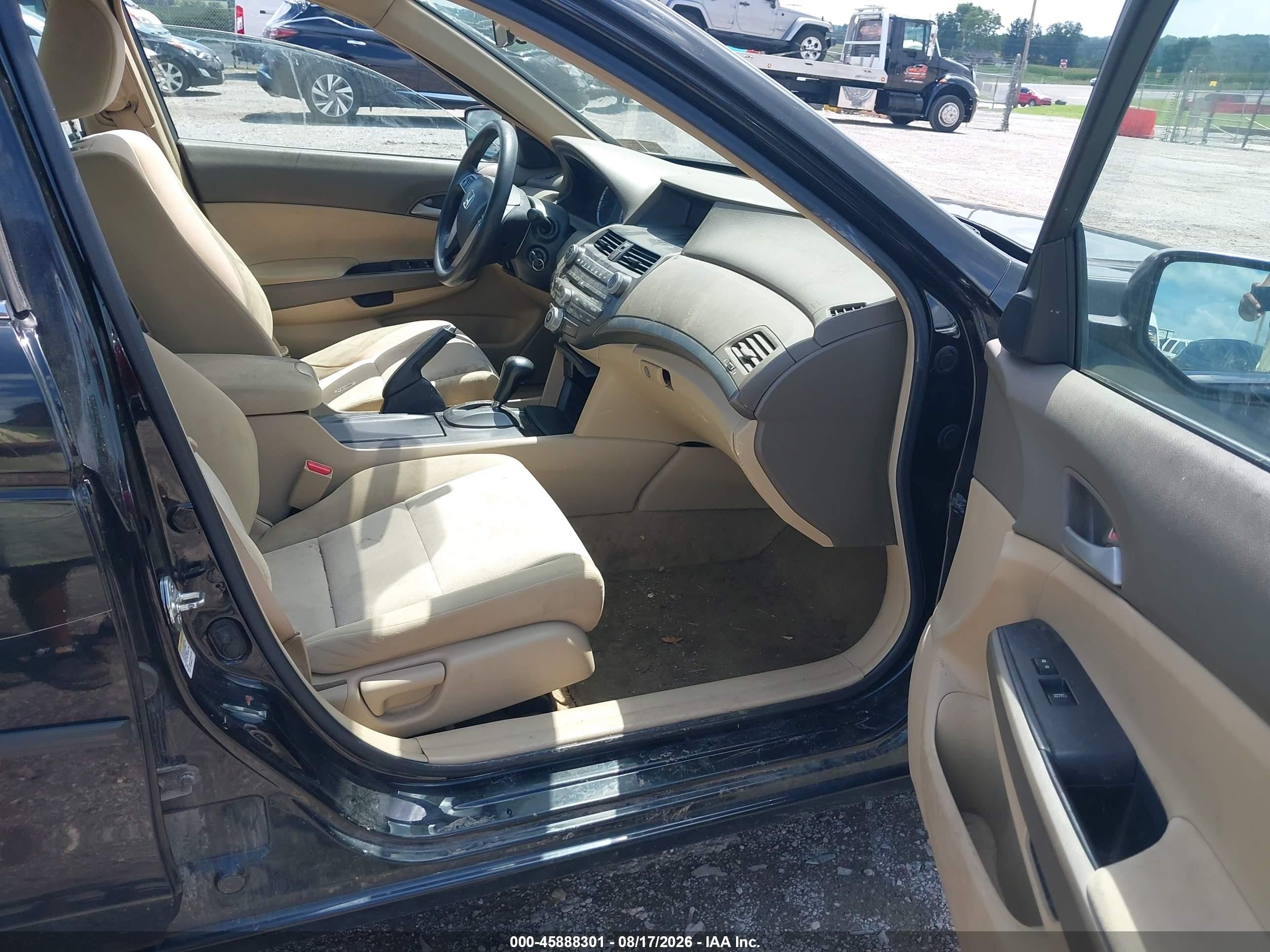 2009 Honda Accord 2.4 Lx-p Black vin: 1HGCP26469A102376