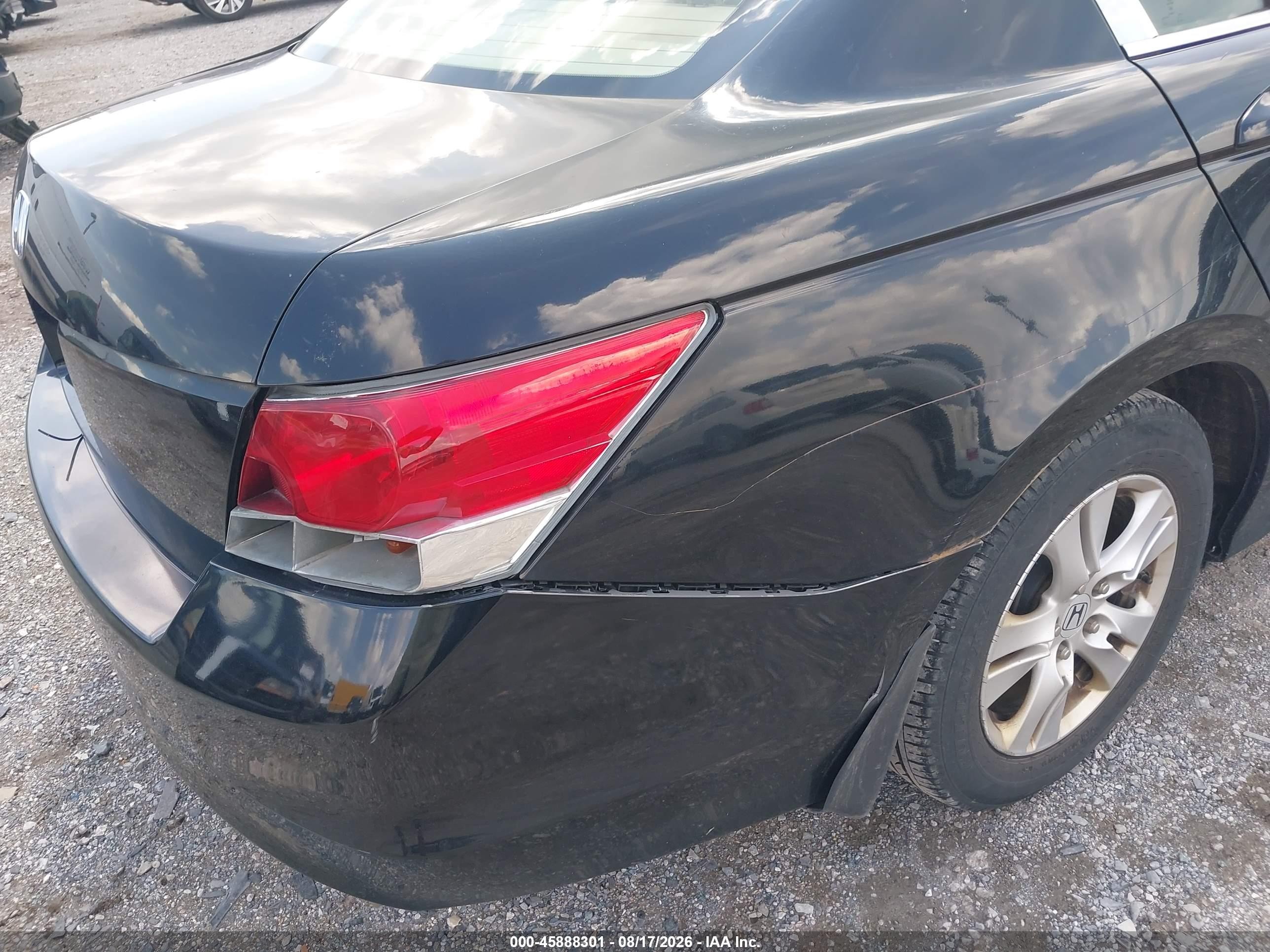 2009 Honda Accord 2.4 Lx-p Black vin: 1HGCP26469A102376