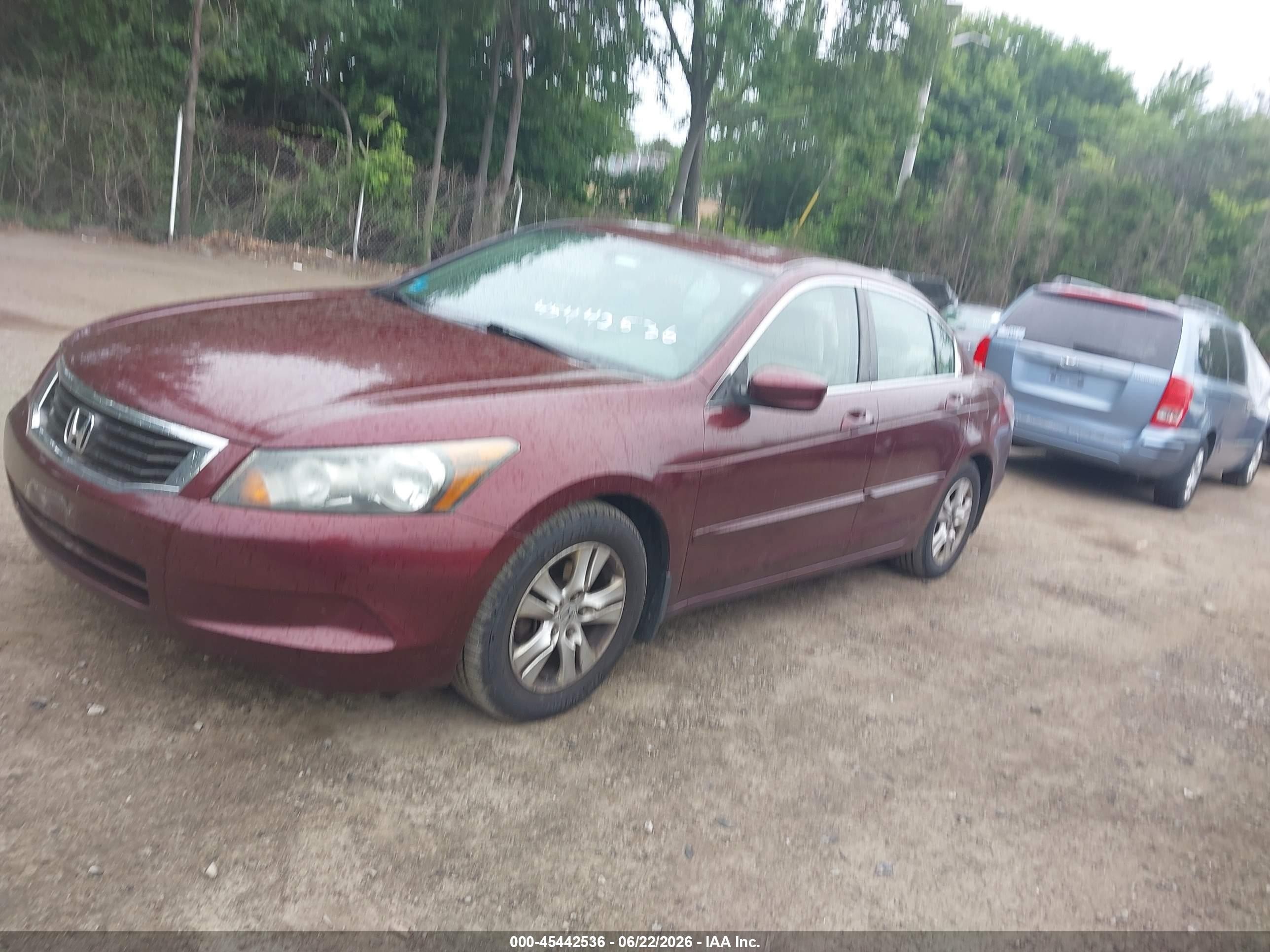 2009 Honda Accord 2.4 Lx-p Burgundy vin: 1HGCP26469A136317
