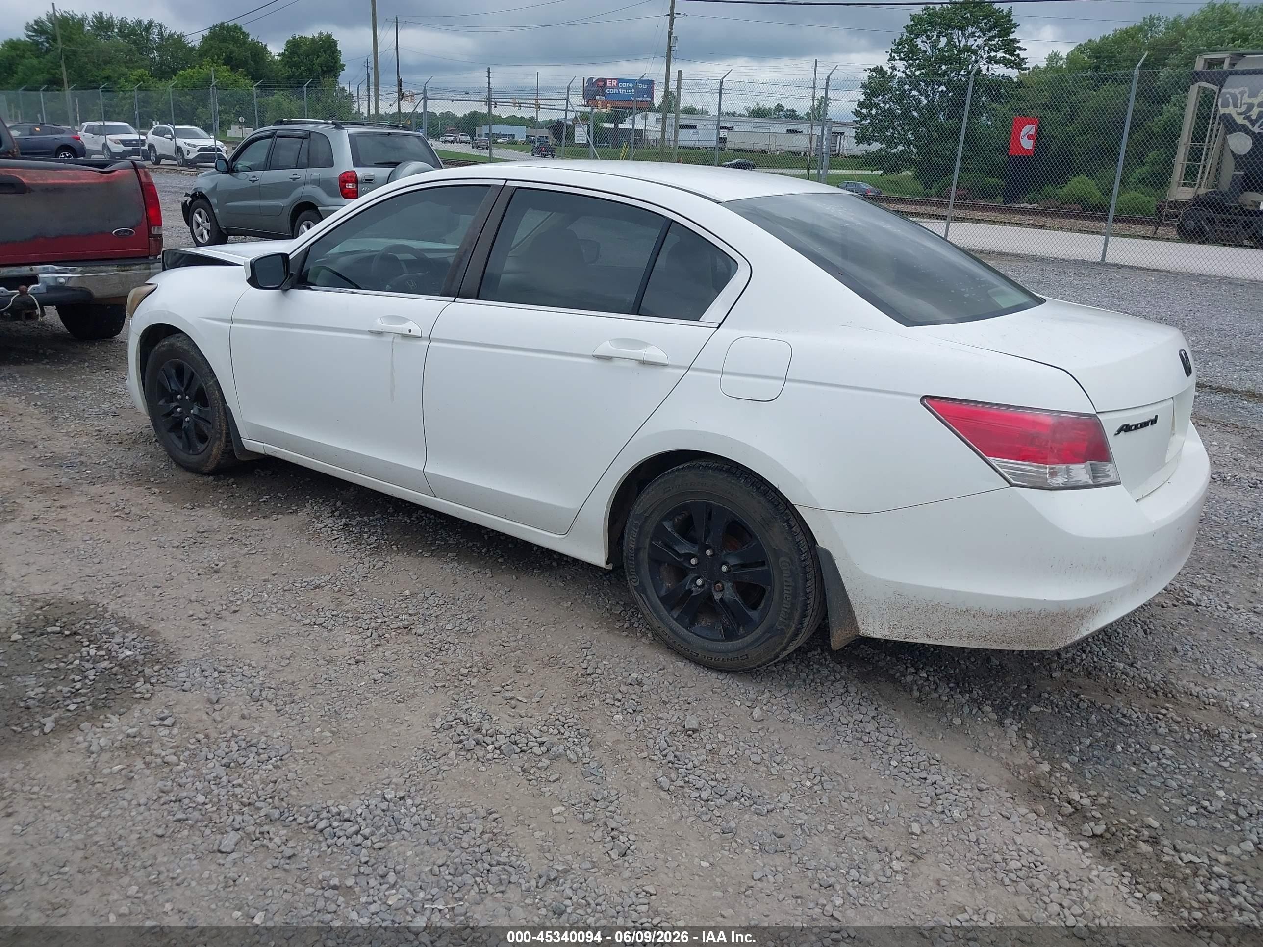 2008 Honda Accord 2.4 Lx-p White vin: 1HGCP26478A076174