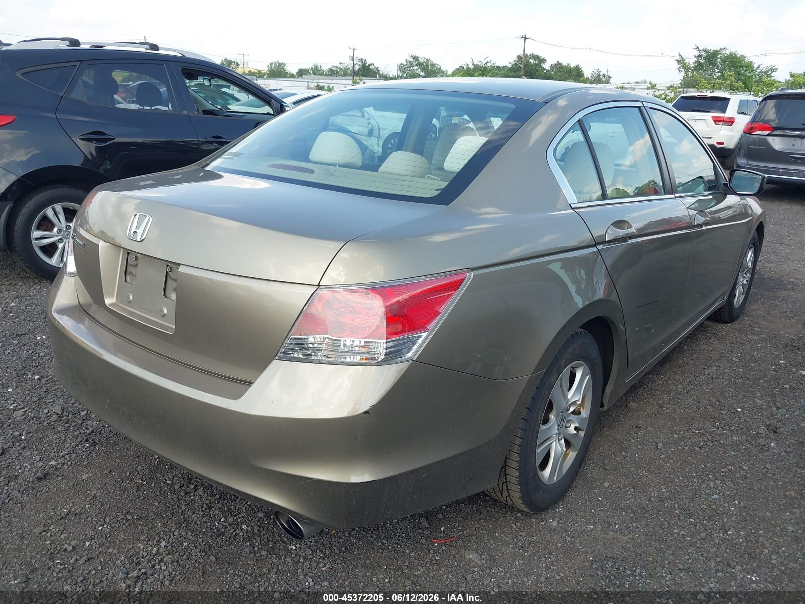 2008 Honda Accord 2.4 Lx-p Gold vin: 1HGCP26478A150290