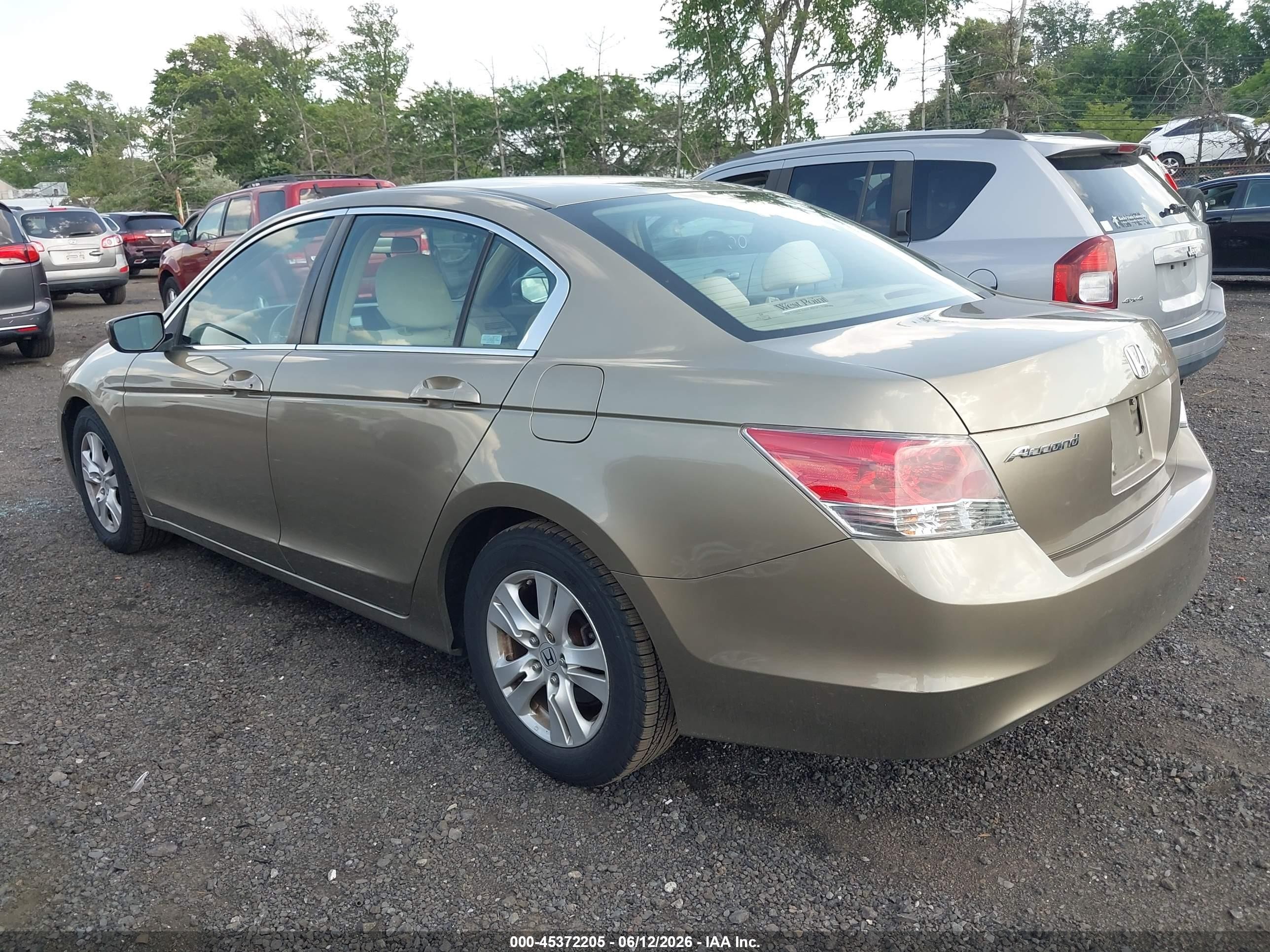 2008 Honda Accord 2.4 Lx-p Gold vin: 1HGCP26478A150290