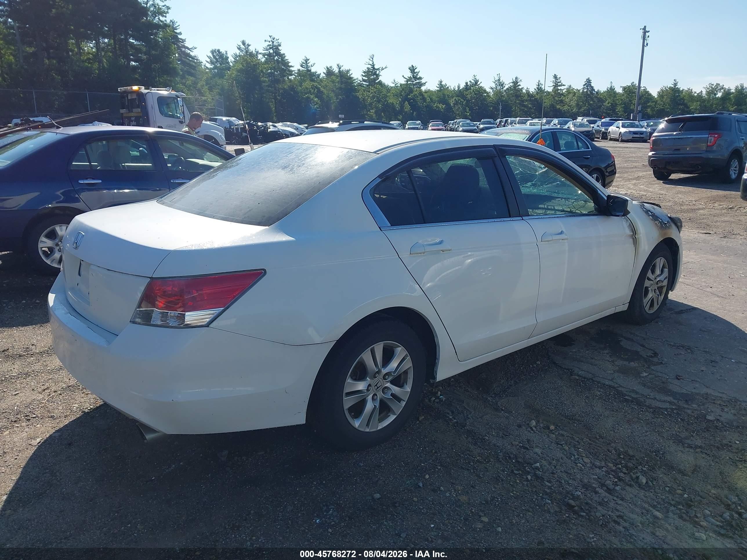 2009 Honda Accord 2.4 Lx-p White vin: 1HGCP26479A007308