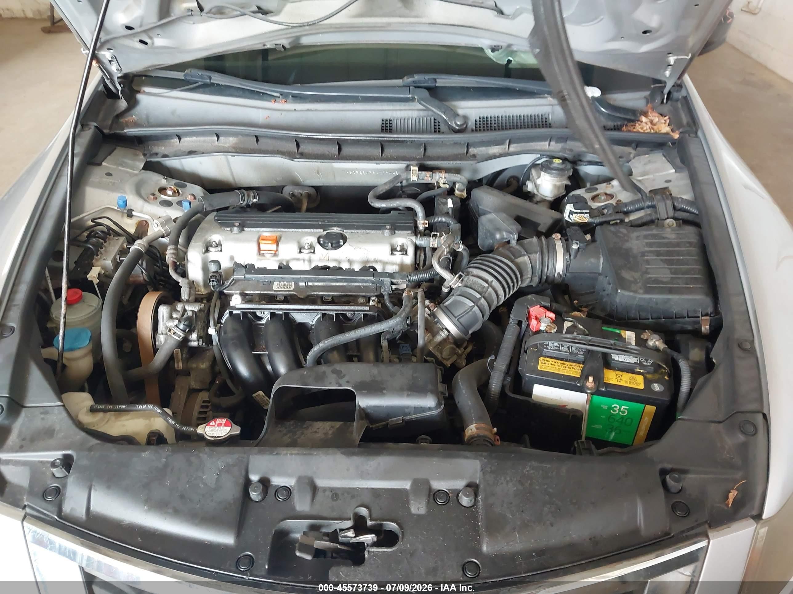 2009 Honda Accord 2.4 Lx-p Silver vin: 1HGCP26479A017448