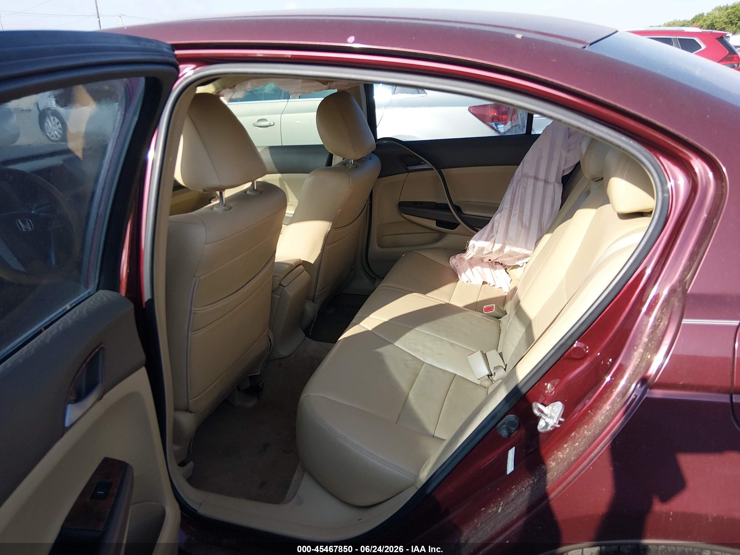 2009 Honda Accord 2.4 Lx-p Red vin: 1HGCP26479A023671