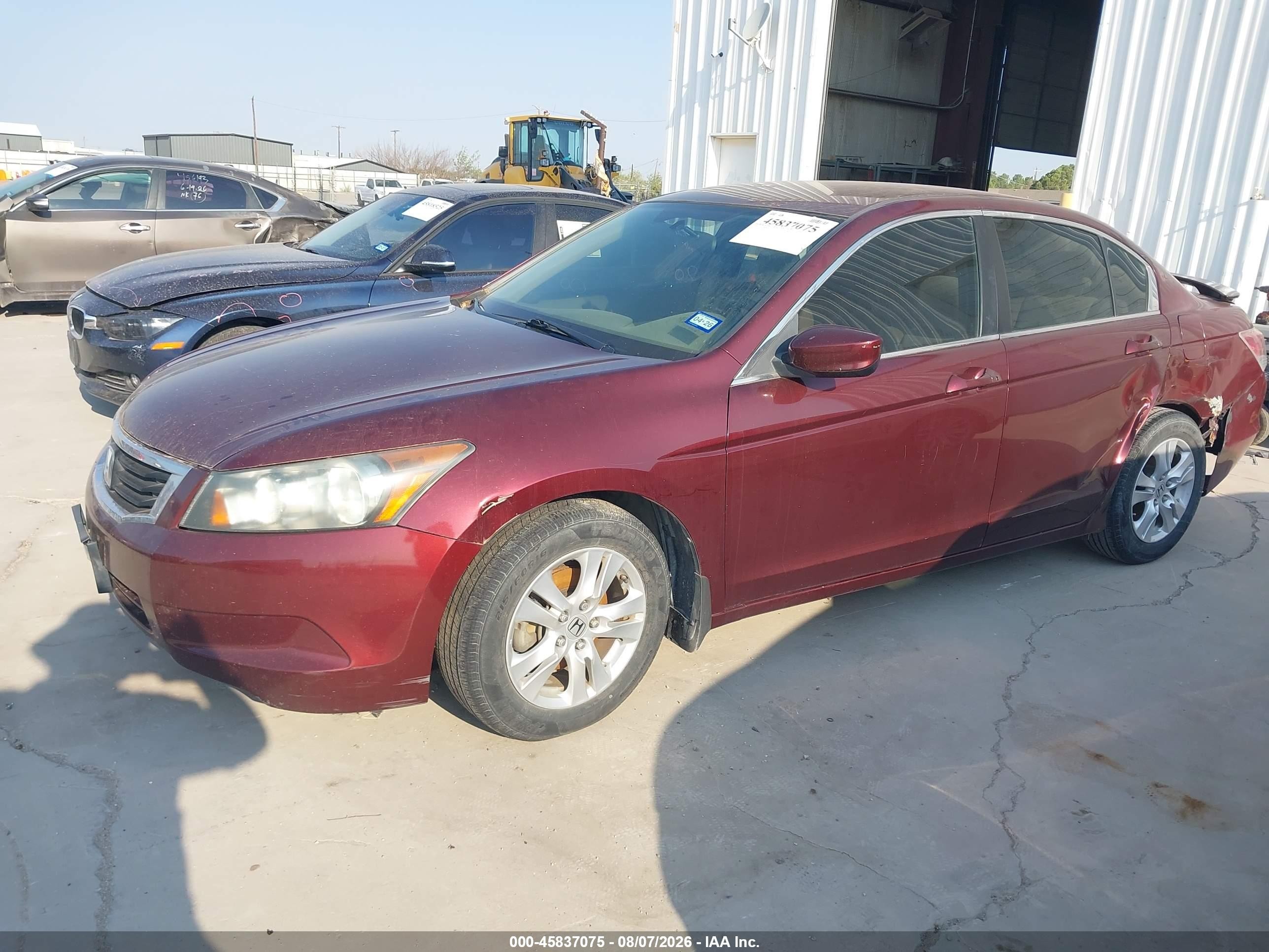 2009 Honda Accord 2.4 Lx-p Maroon vin: 1HGCP26479A058100