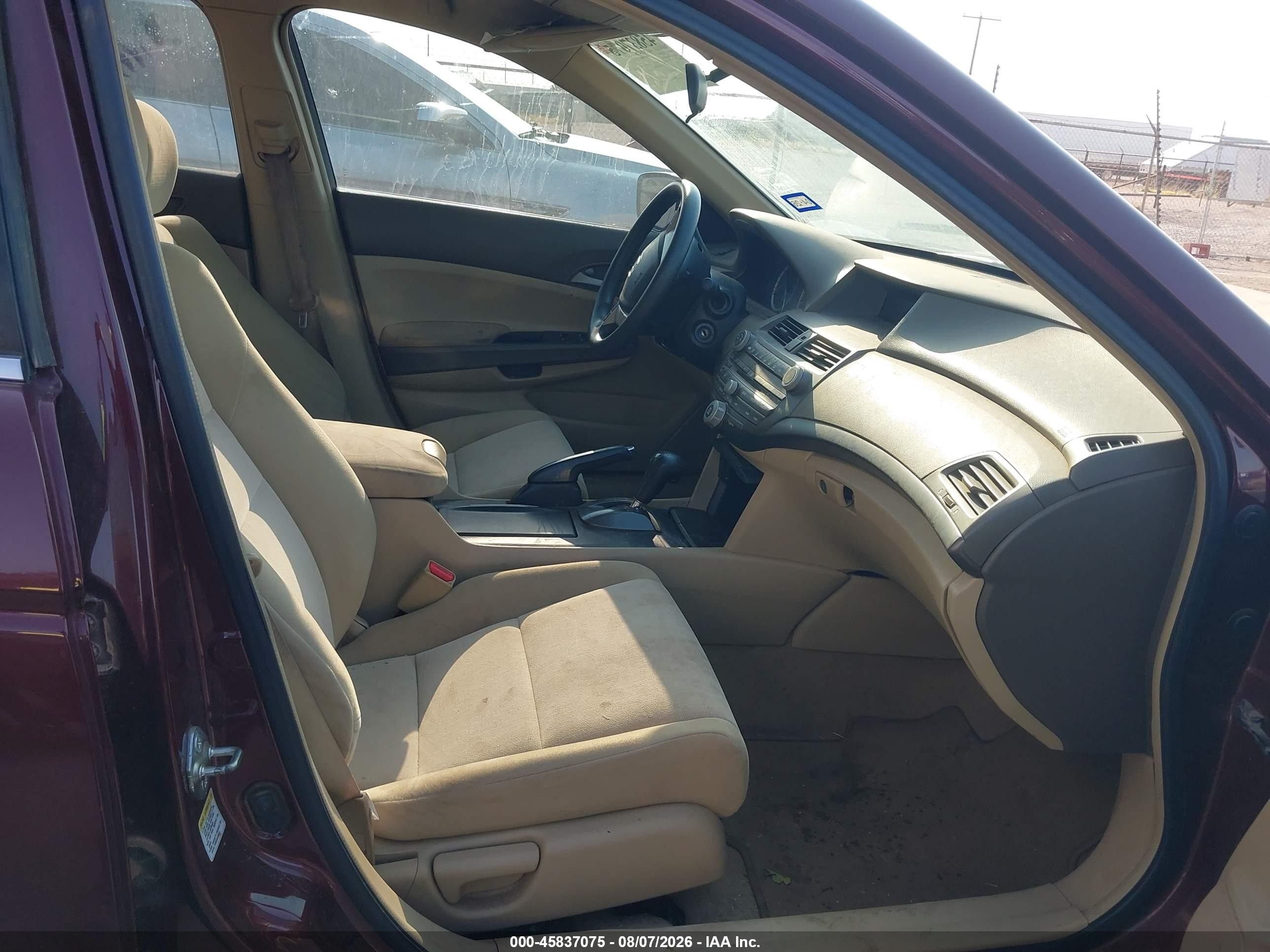 2009 Honda Accord 2.4 Lx-p Maroon vin: 1HGCP26479A058100