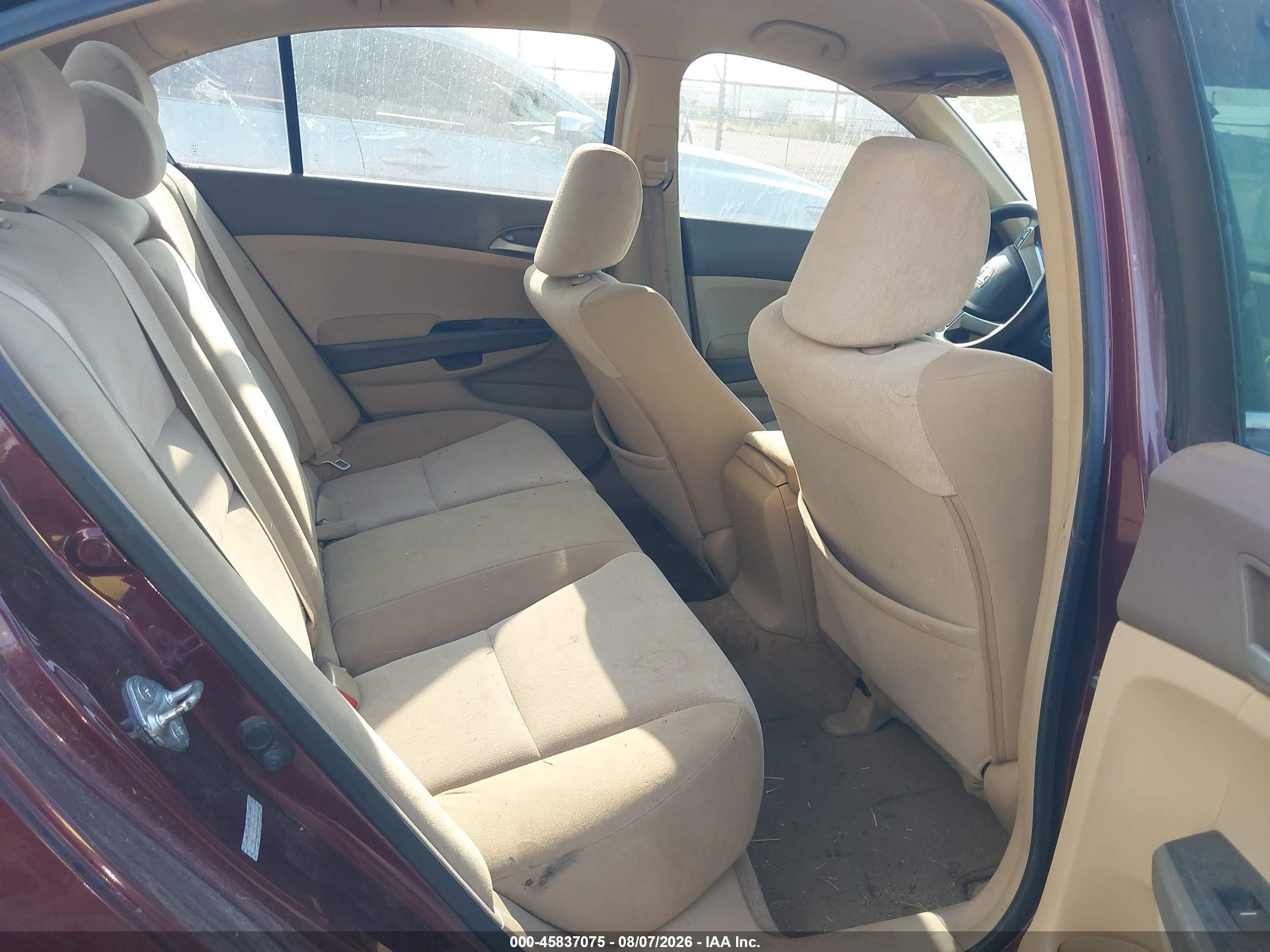 2009 Honda Accord 2.4 Lx-p Maroon vin: 1HGCP26479A058100
