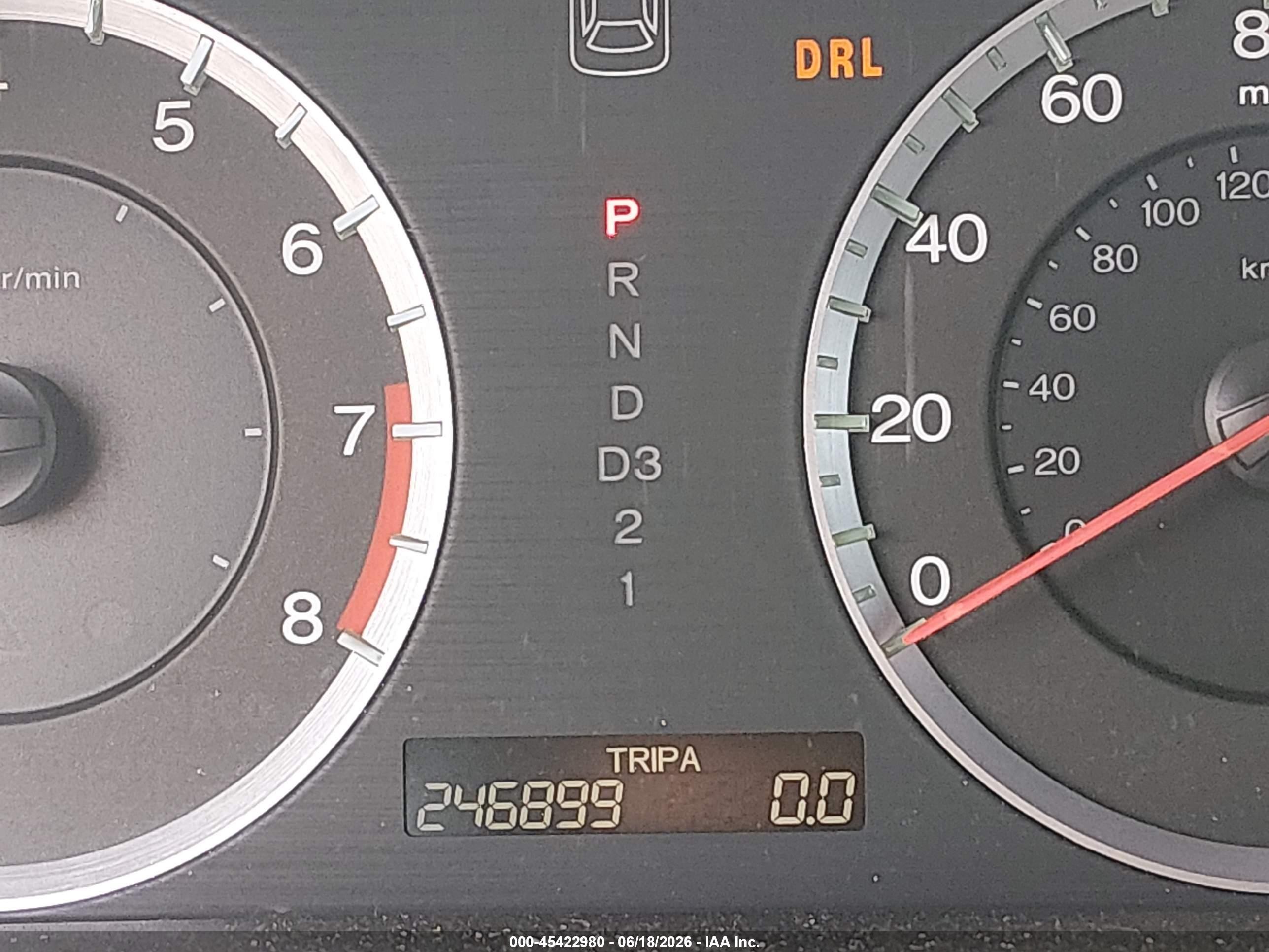2009 Honda Accord 2.4 Lx-p Серый vin: 1HGCP26479A076841
