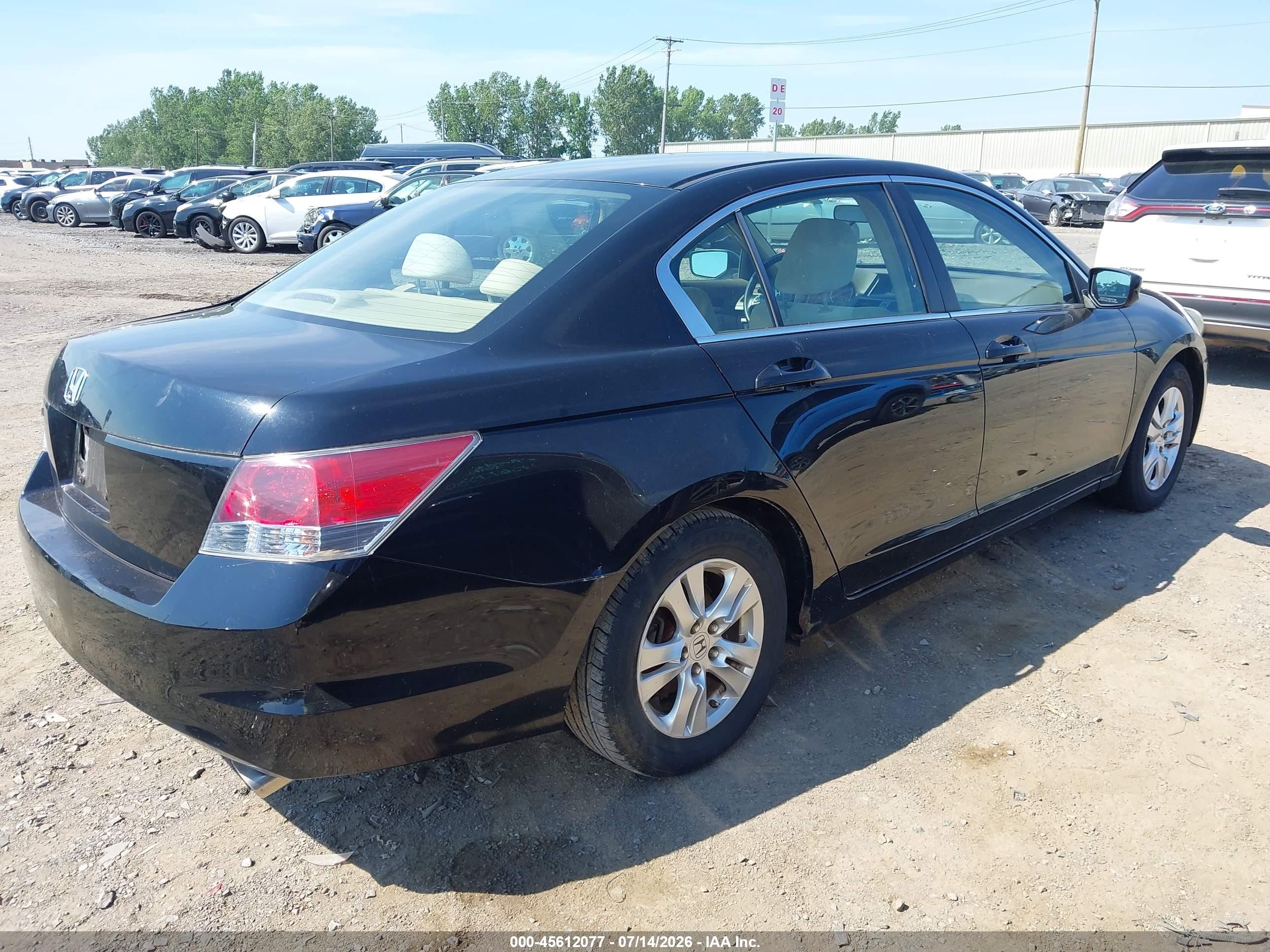 2009 Honda Accord 2.4 Lx-p Черный vin: 1HGCP26479A136701