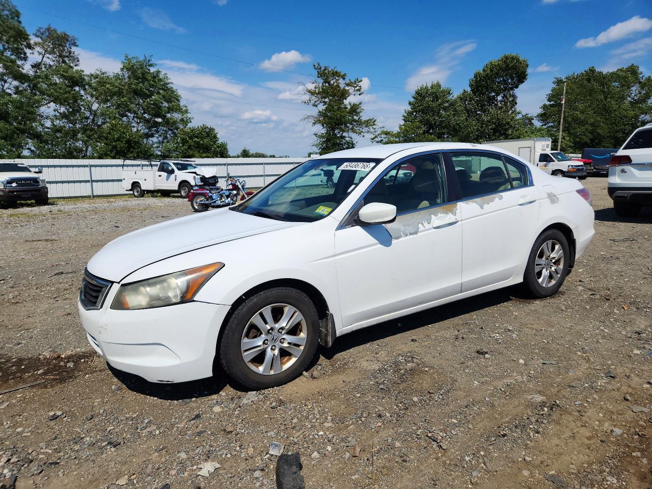 2009 Honda Accord Lxp Белый vin: 1HGCP26479A190905