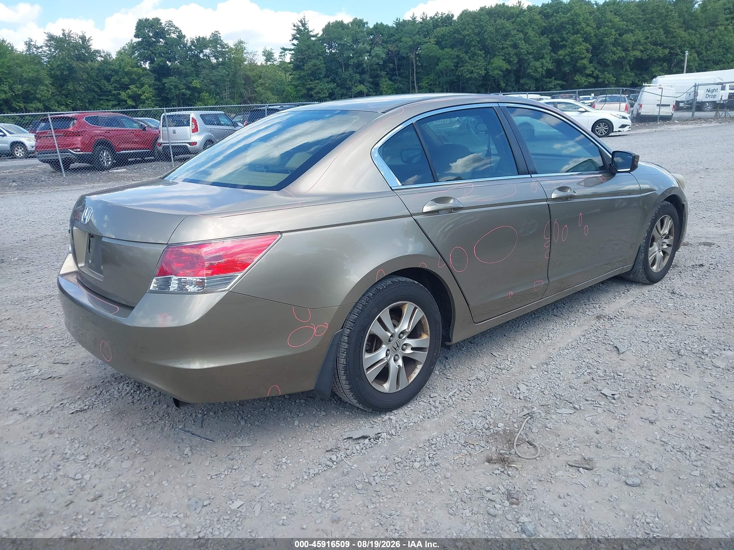 2008 Honda Accord 2.4 Lx-p Gold vin: 1HGCP26488A071436