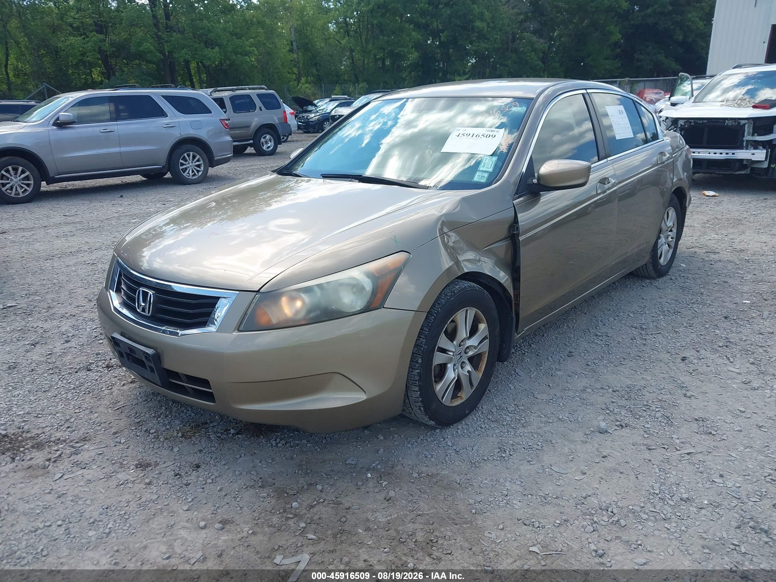 2008 Honda Accord 2.4 Lx-p Gold vin: 1HGCP26488A071436