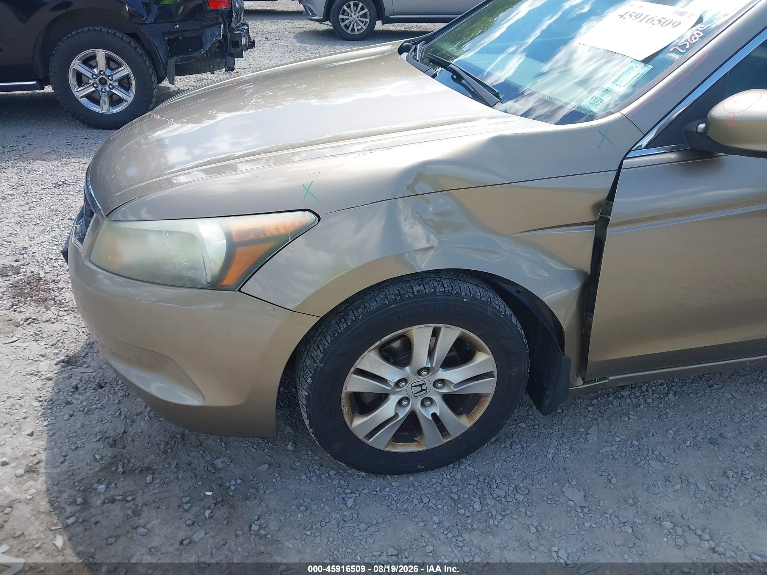 2008 Honda Accord 2.4 Lx-p Gold vin: 1HGCP26488A071436