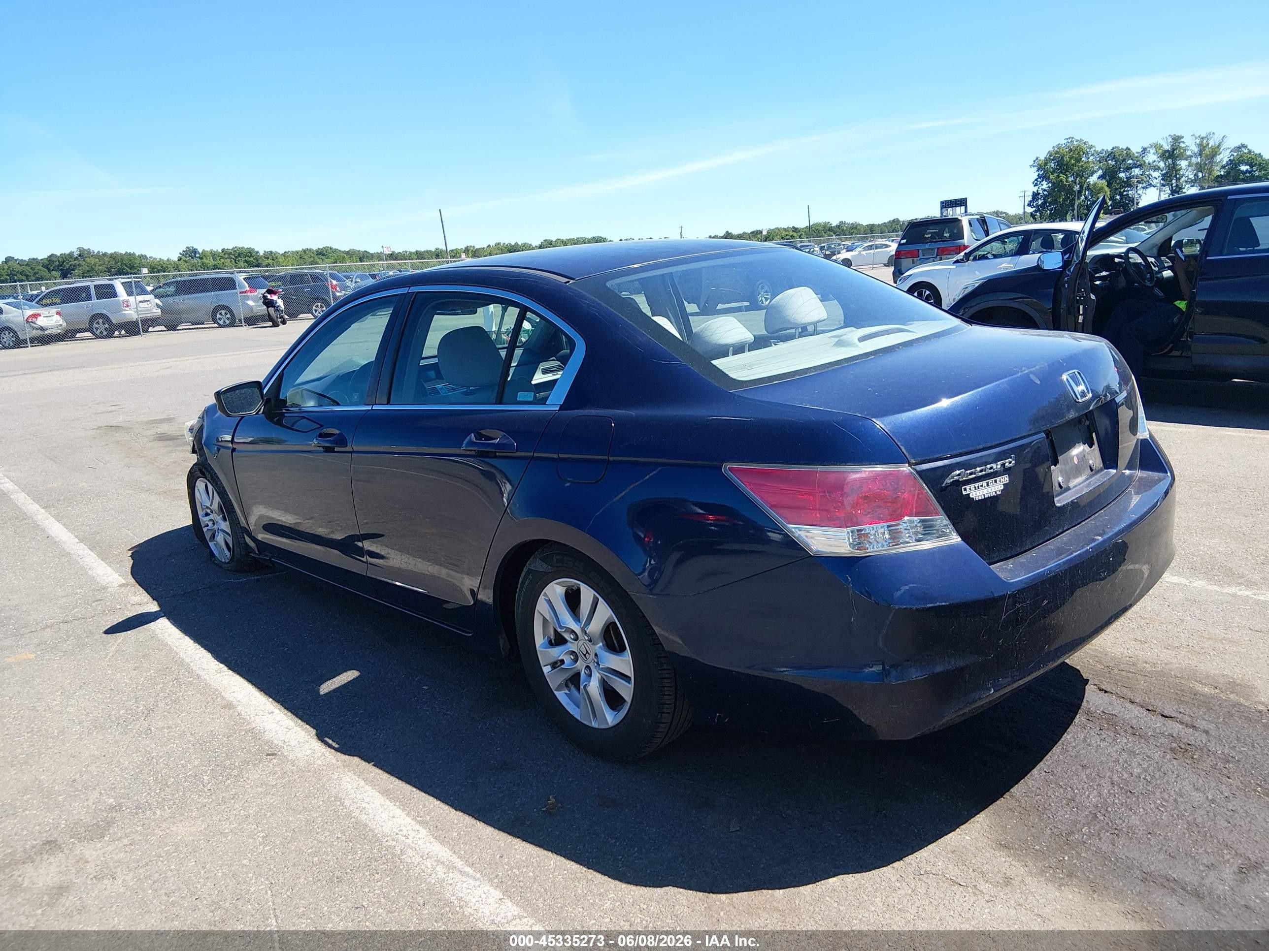 2008 Honda Accord 2.4 Lx-p Blue vin: 1HGCP26488A079942
