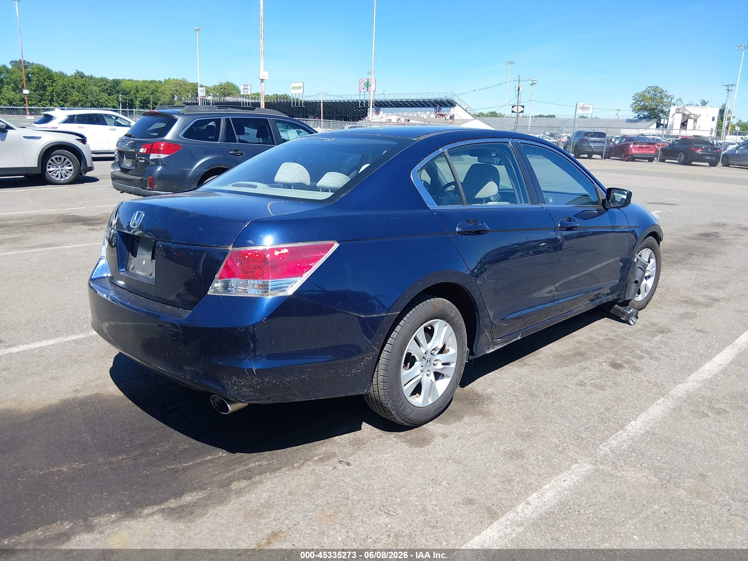 2008 Honda Accord 2.4 Lx-p Blue vin: 1HGCP26488A079942