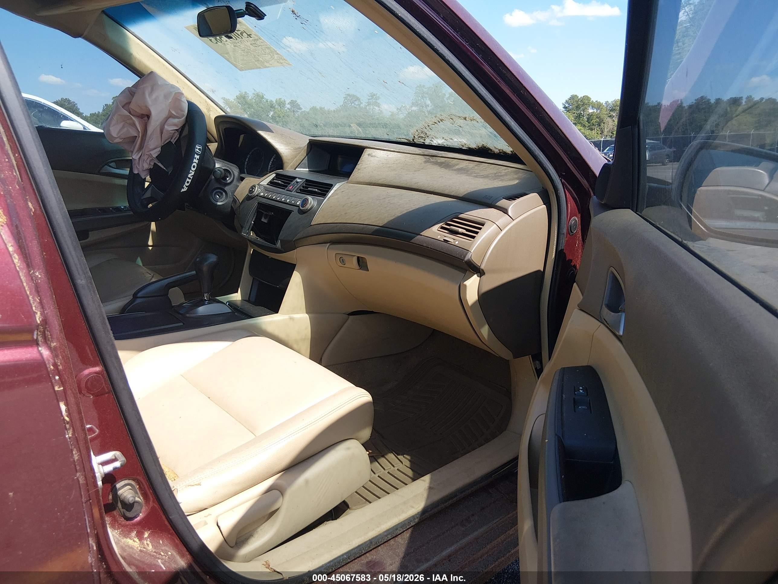 2008 Honda Accord 2.4 Lx-p Red vin: 1HGCP26488A086728