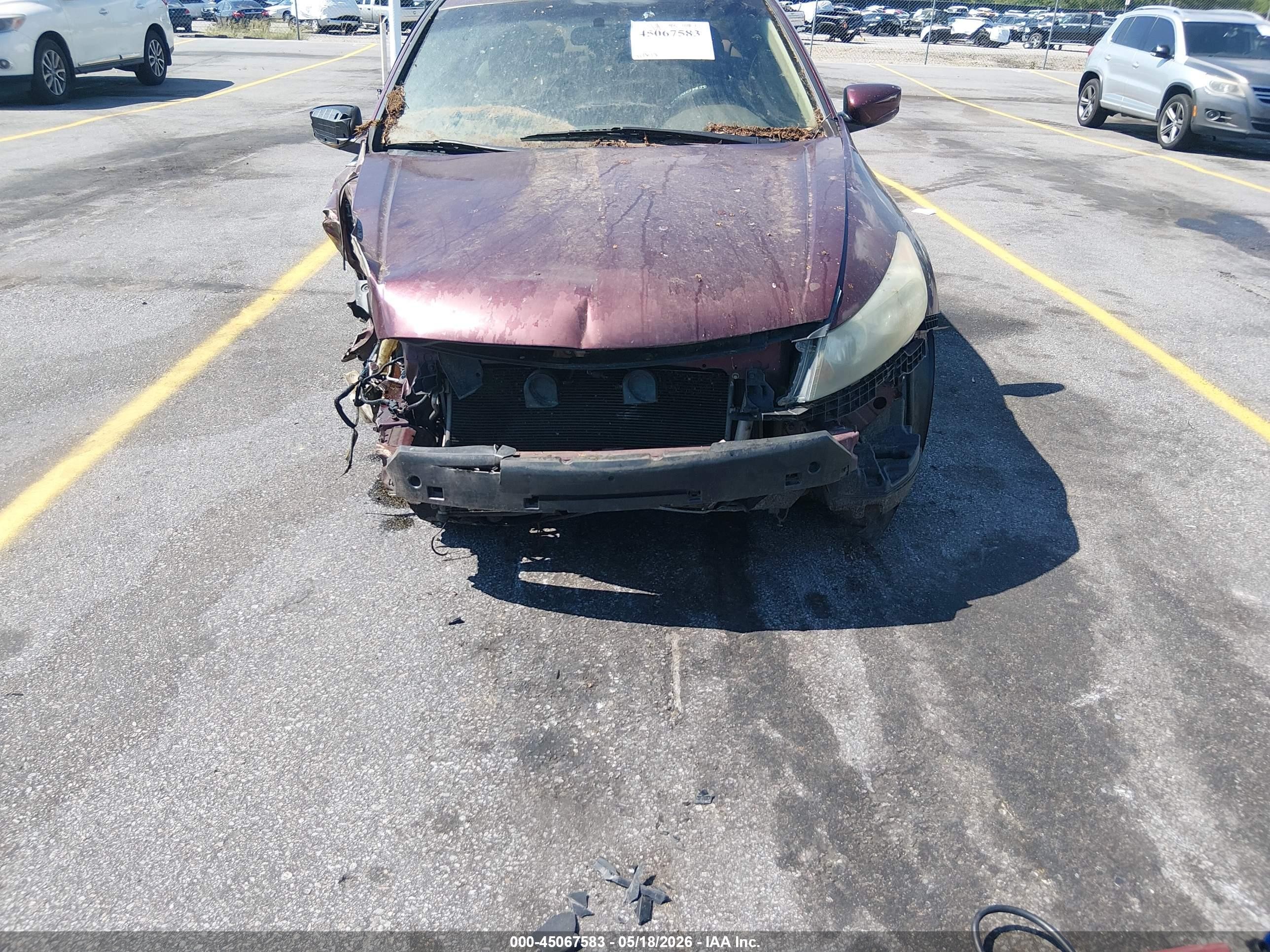 2008 Honda Accord 2.4 Lx-p Red vin: 1HGCP26488A086728