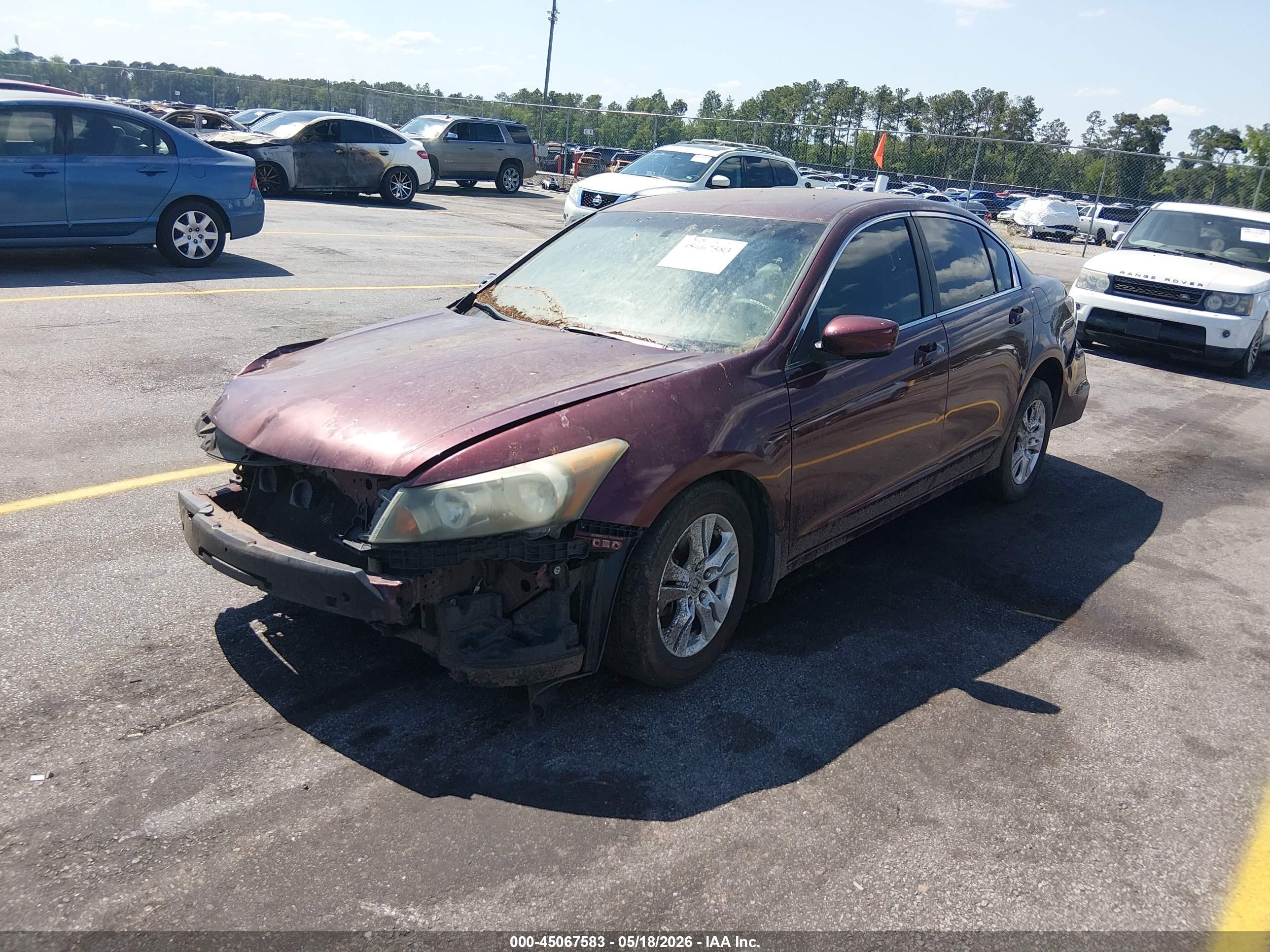 2008 Honda Accord 2.4 Lx-p Red vin: 1HGCP26488A086728