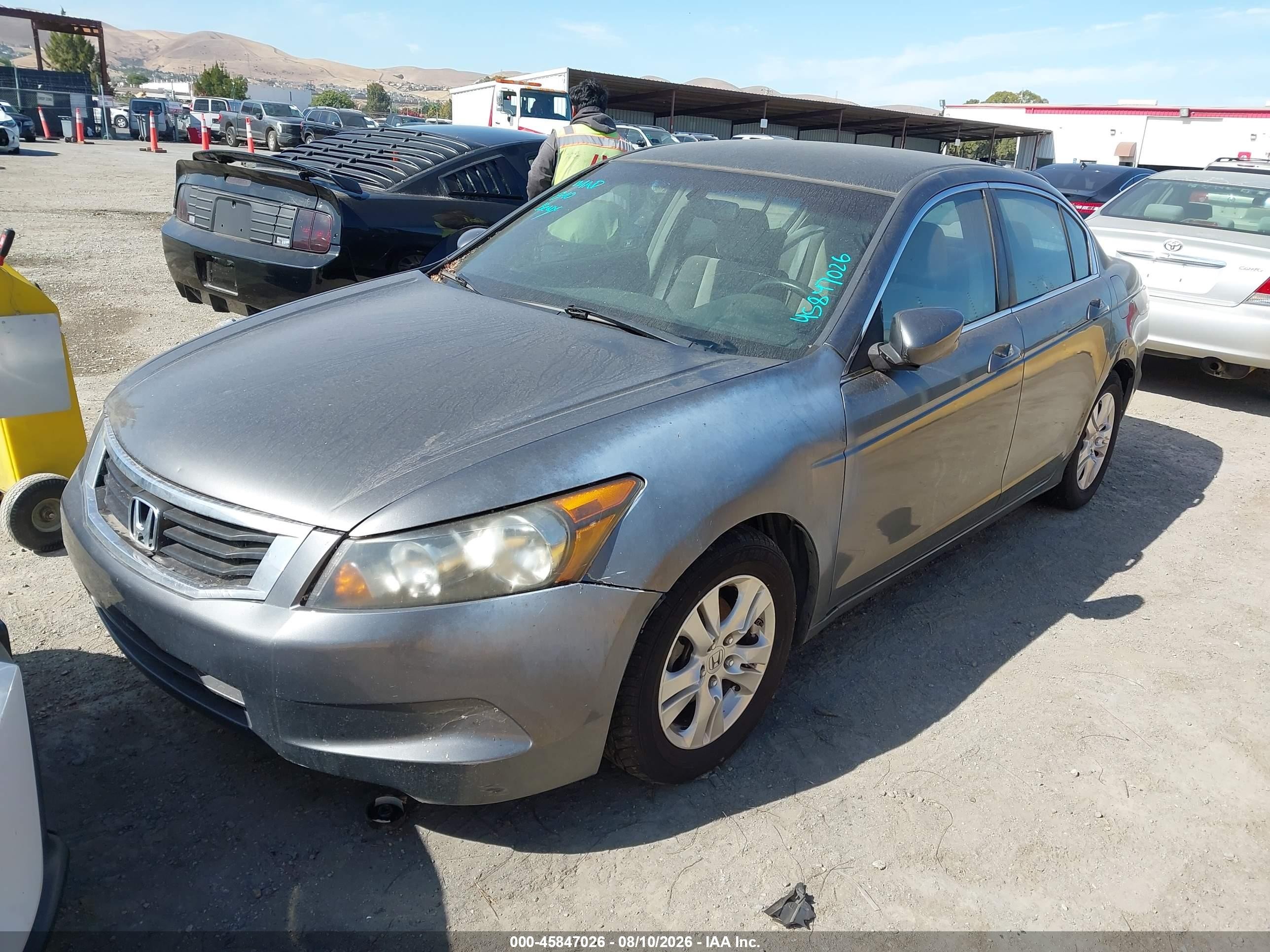 2008 Honda Accord 2.4 Lx-p Gray vin: 1HGCP26488A122692
