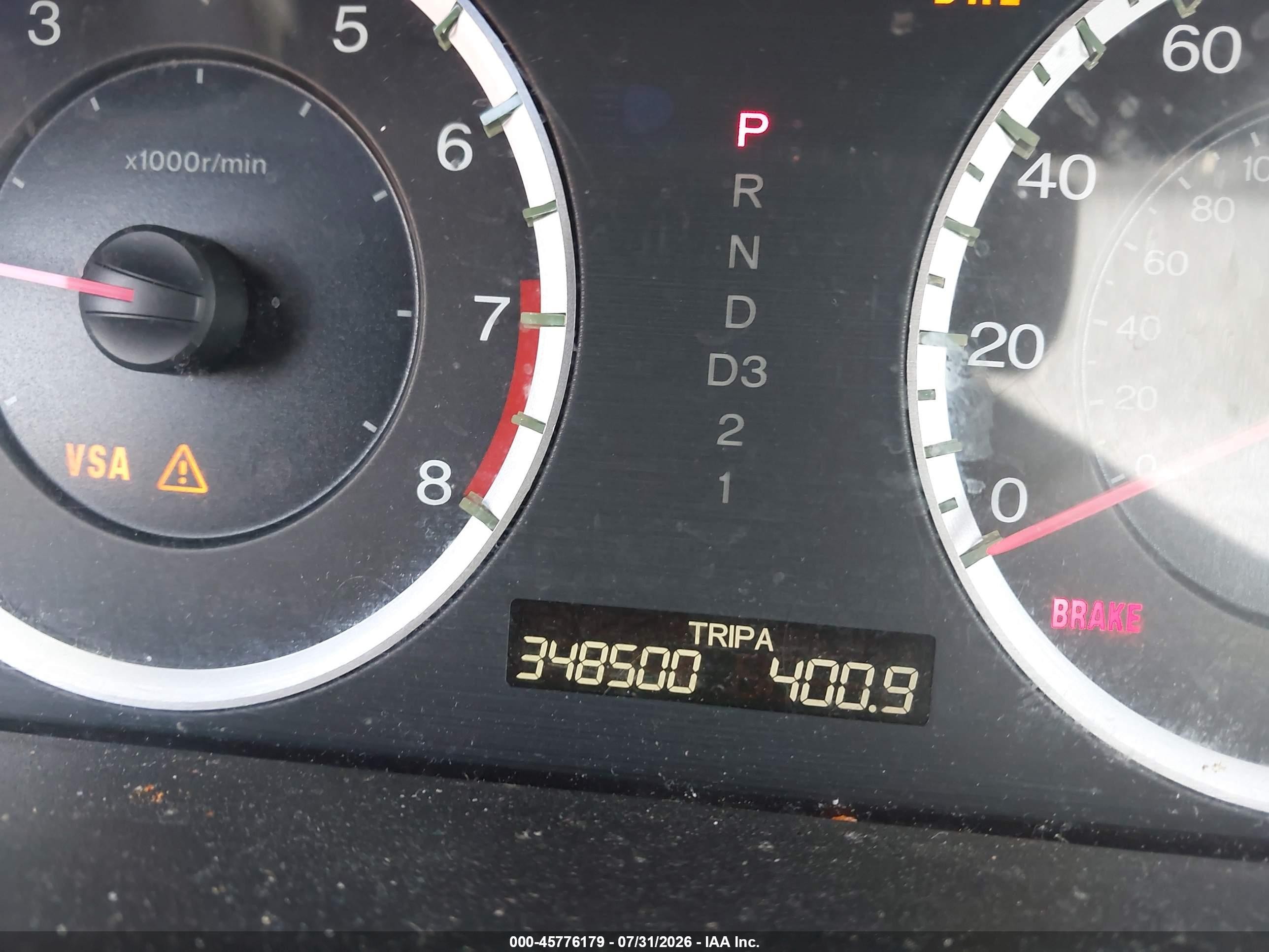 2008 Honda Accord 2.4 Lx-p Gray vin: 1HGCP26488A129464
