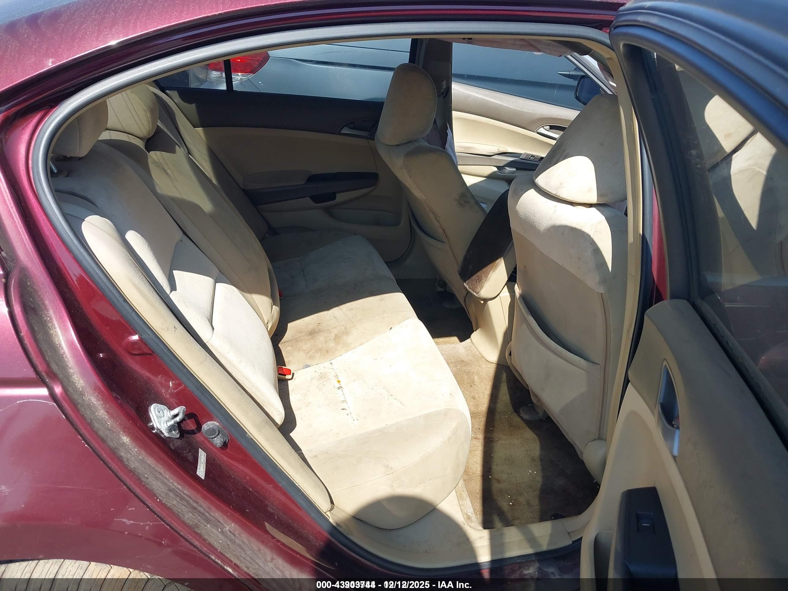 2008 Honda Accord 2.4 Lx-p Бордовый vin: 1HGCP26488A135491
