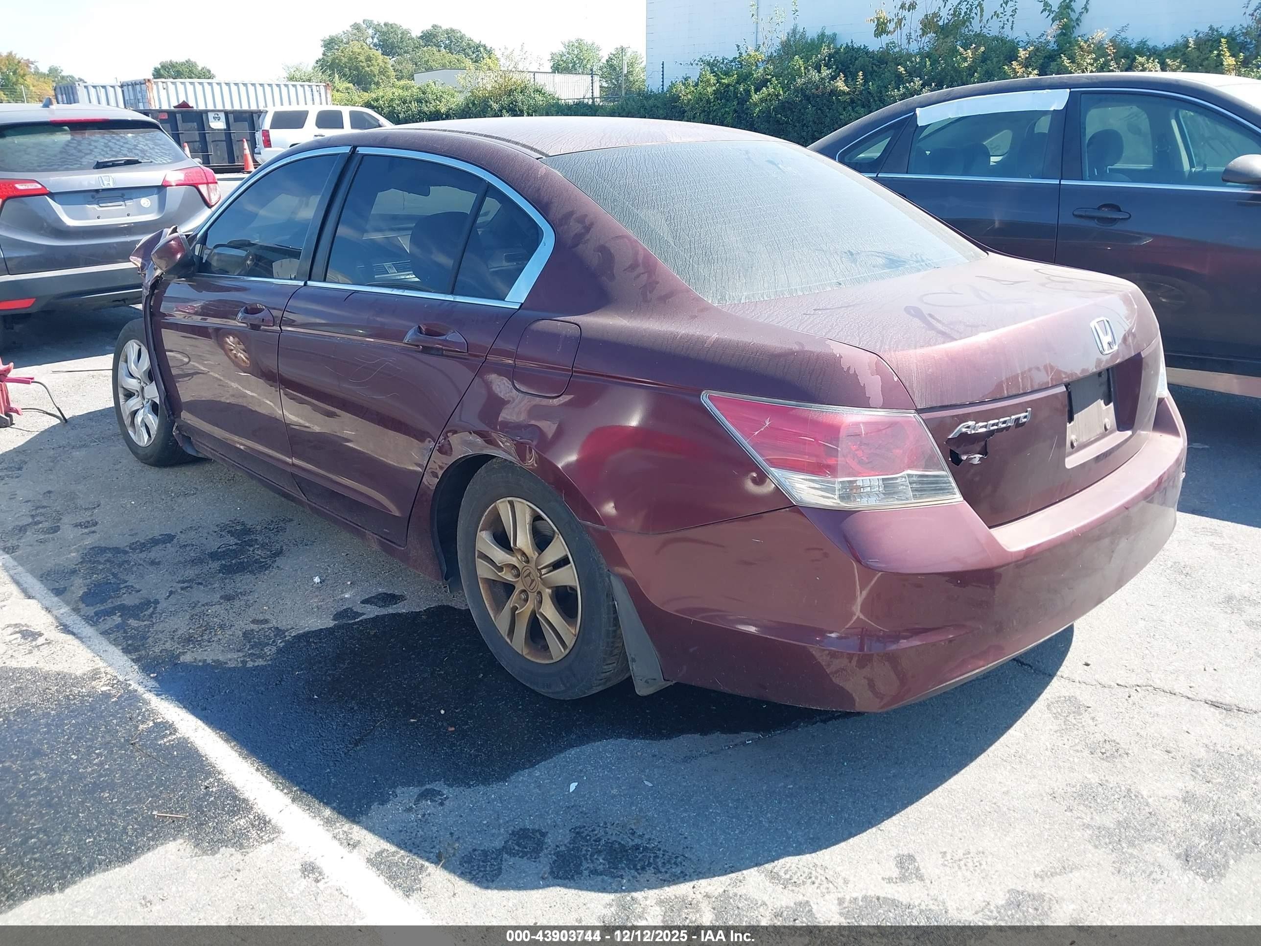 2008 Honda Accord 2.4 Lx-p Бордовый vin: 1HGCP26488A135491