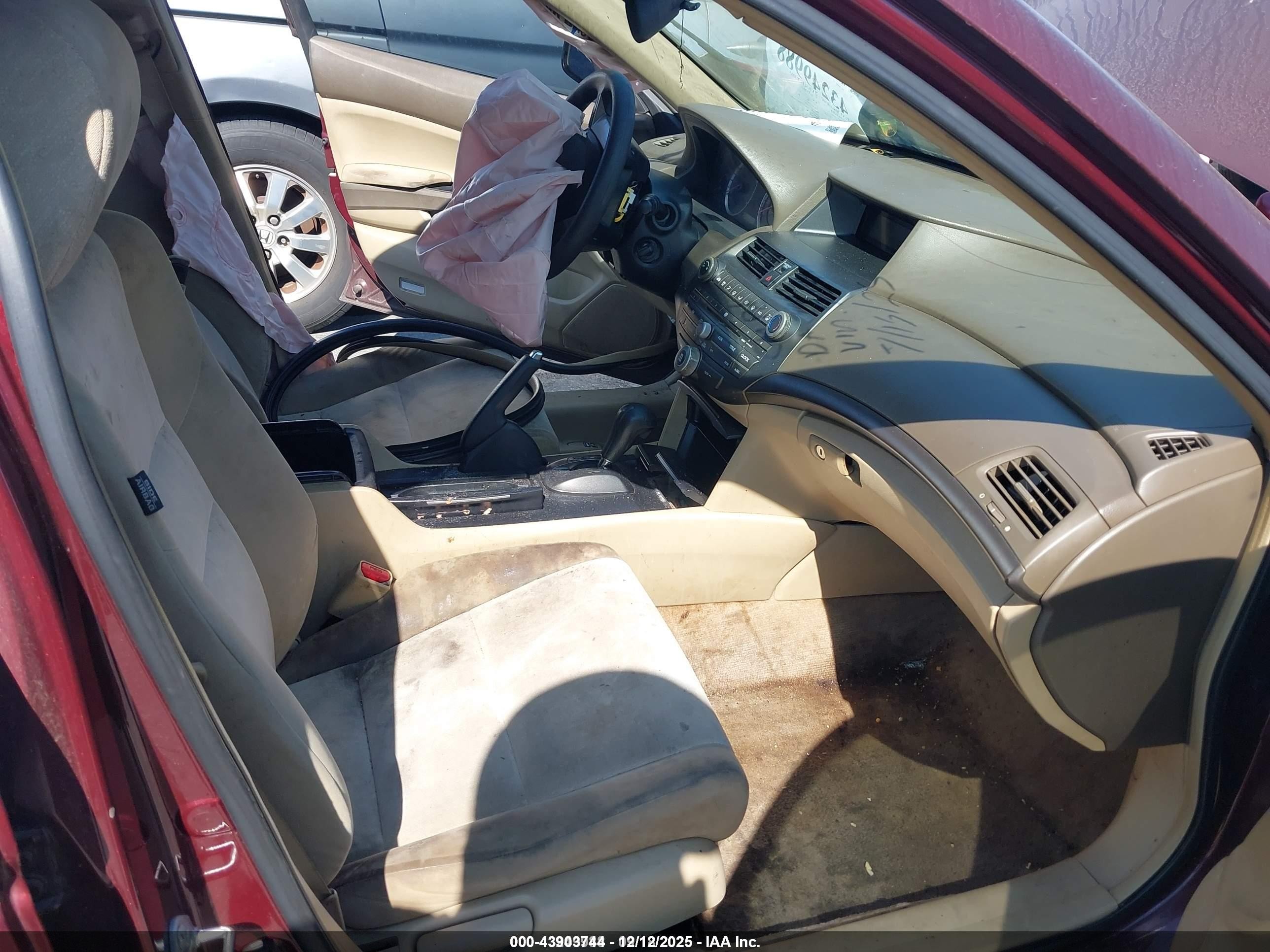 2008 Honda Accord 2.4 Lx-p Бордовый vin: 1HGCP26488A135491