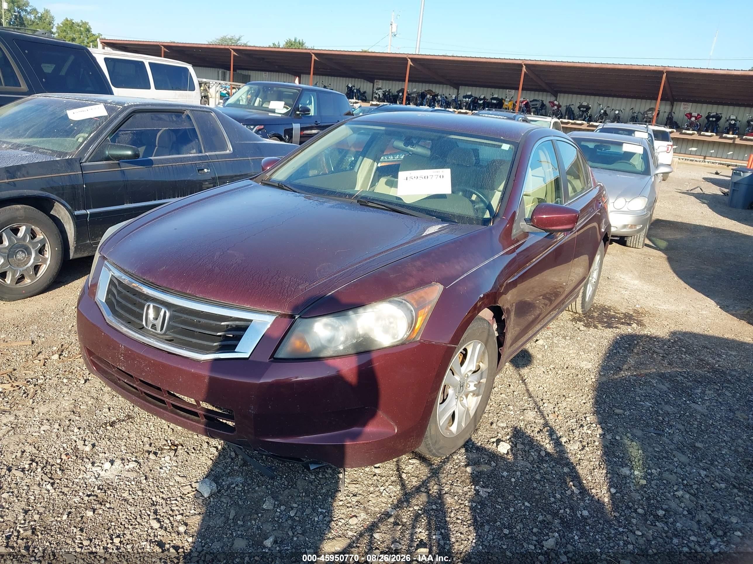 2009 Honda Accord 2.4 Lx-p Red vin: 1HGCP26489A068568