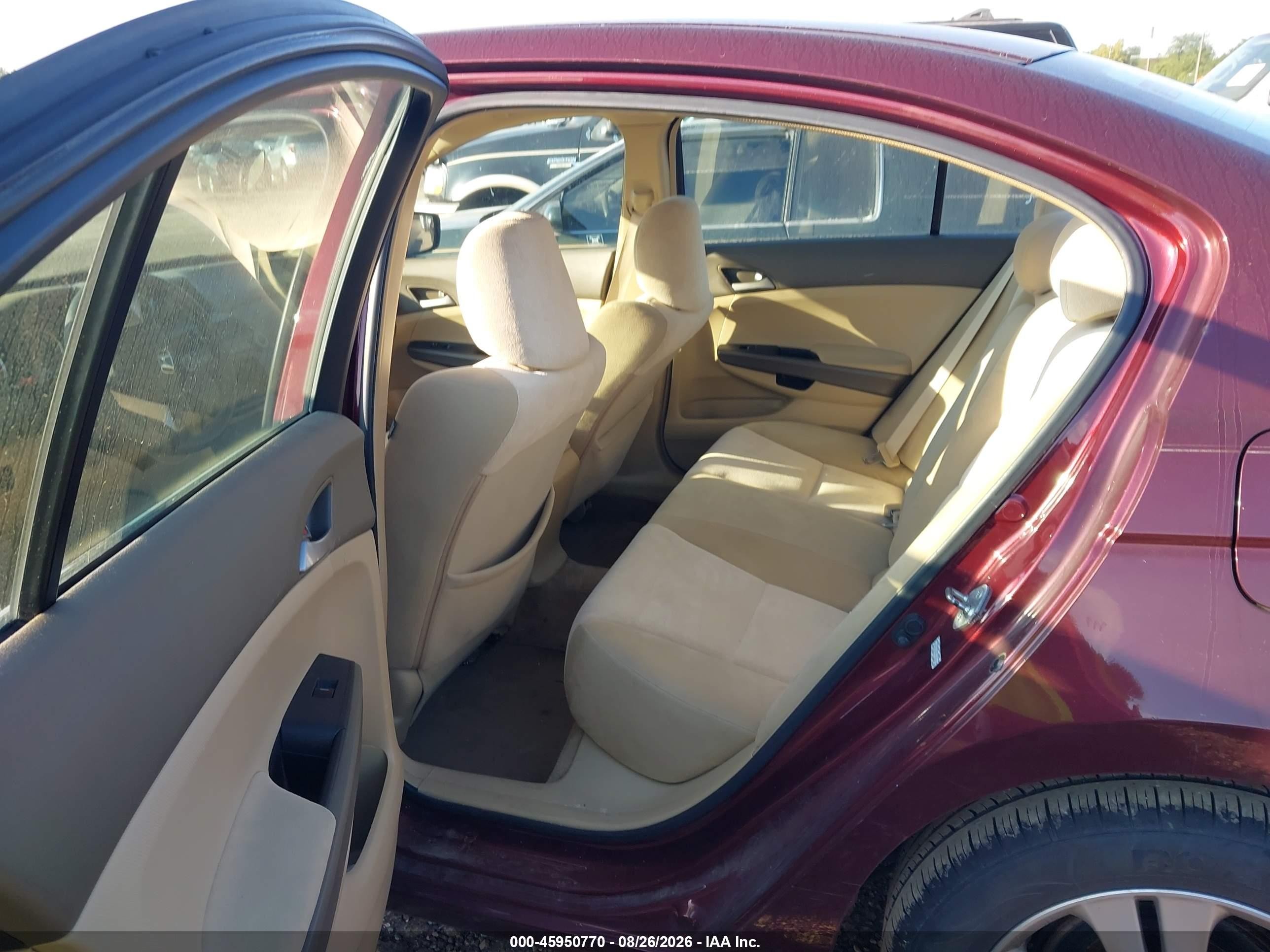 2009 Honda Accord 2.4 Lx-p Red vin: 1HGCP26489A068568