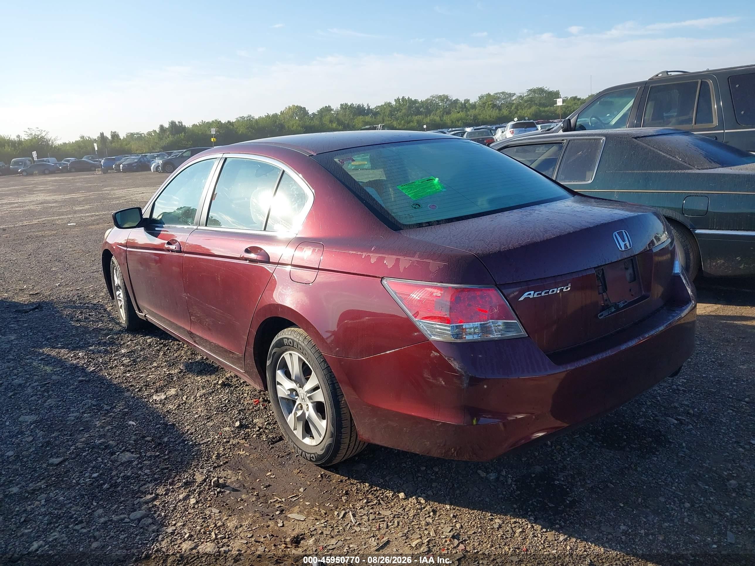 2009 Honda Accord 2.4 Lx-p Red vin: 1HGCP26489A068568