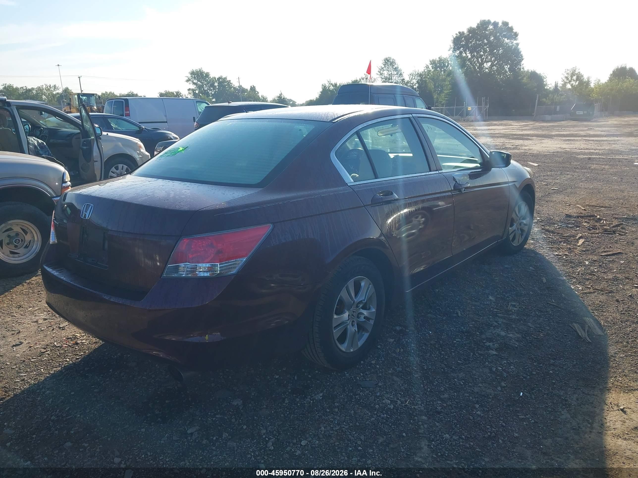2009 Honda Accord 2.4 Lx-p Red vin: 1HGCP26489A068568